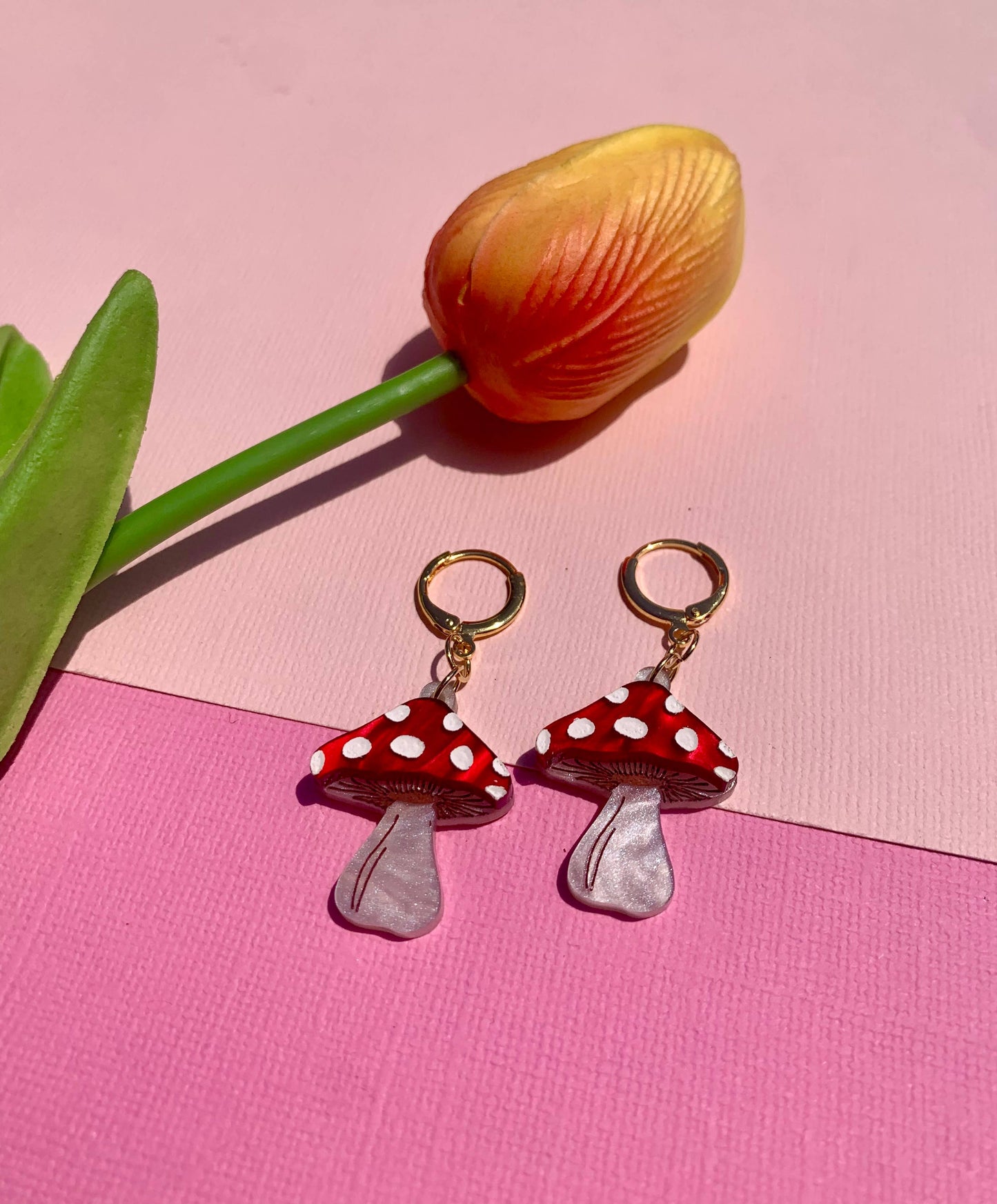 Mini Mushrooms Earrings