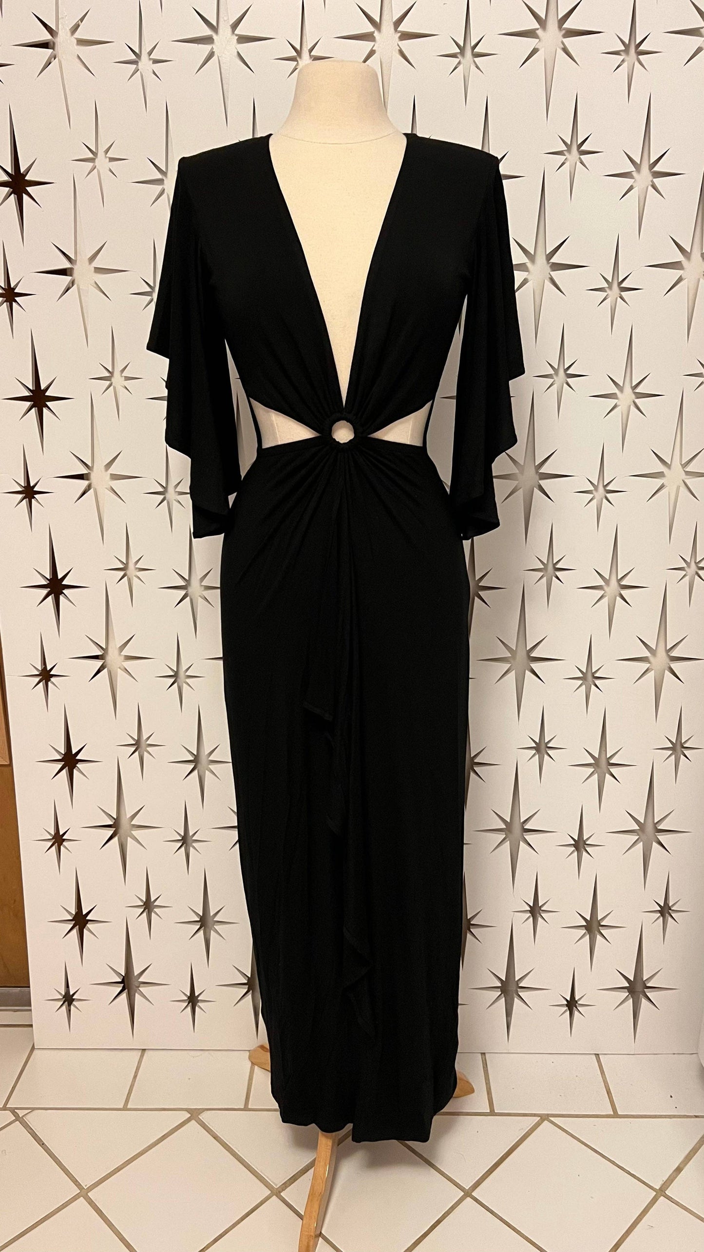 Coco Bongo Plunge Neck Maxi Dress
