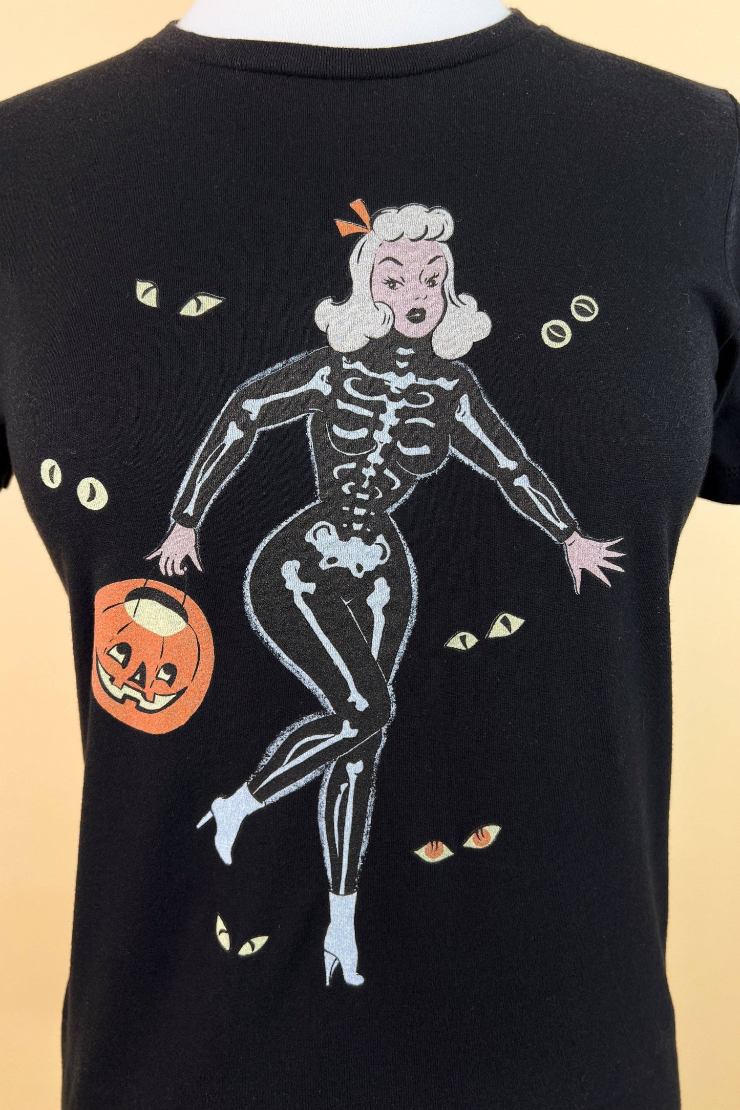 Spooky Night Fitted Tee in Black