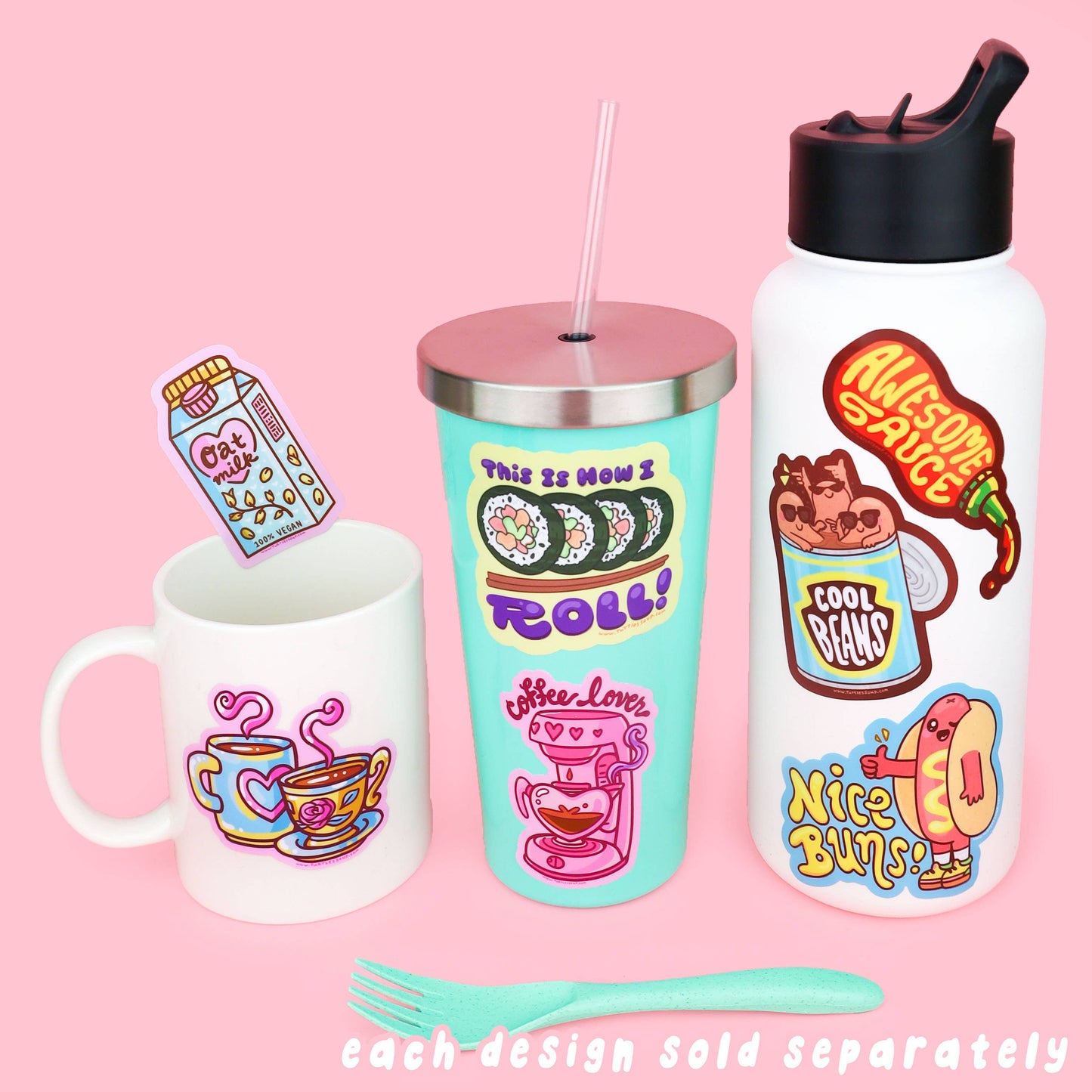 Coffee Lover Pink Coffee Machine Espresso Sticker