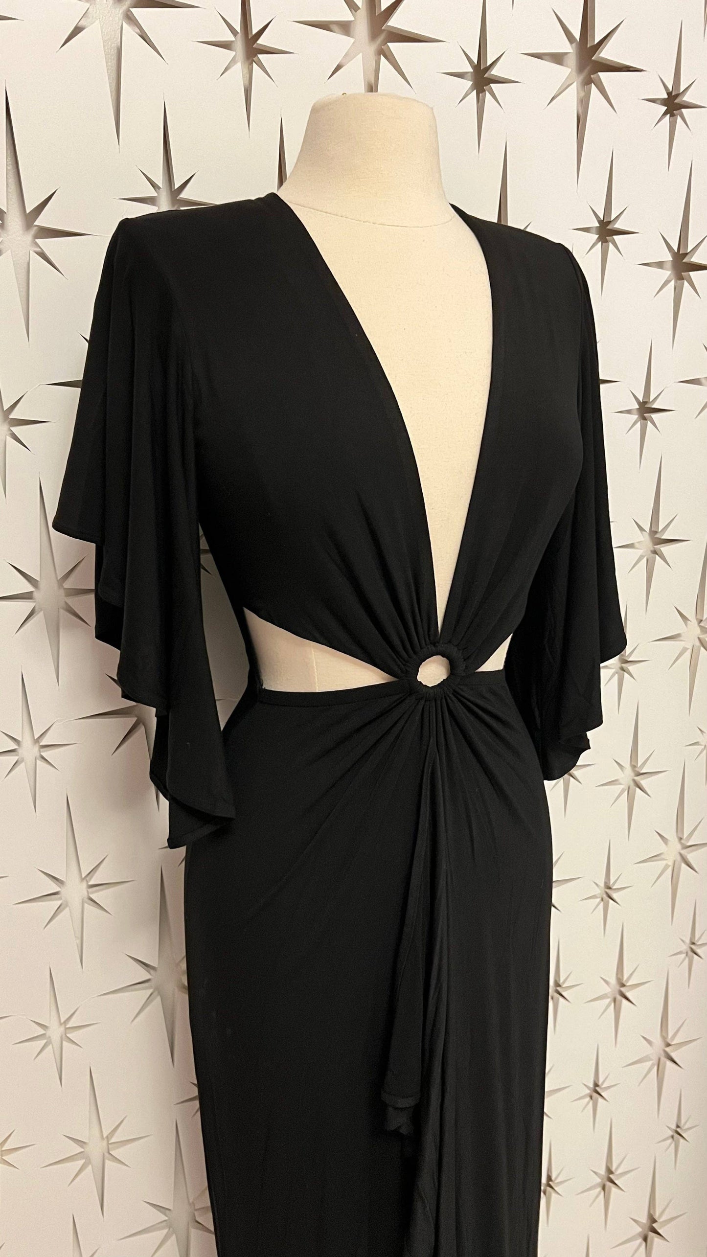 Coco Bongo Plunge Neck Maxi Dress