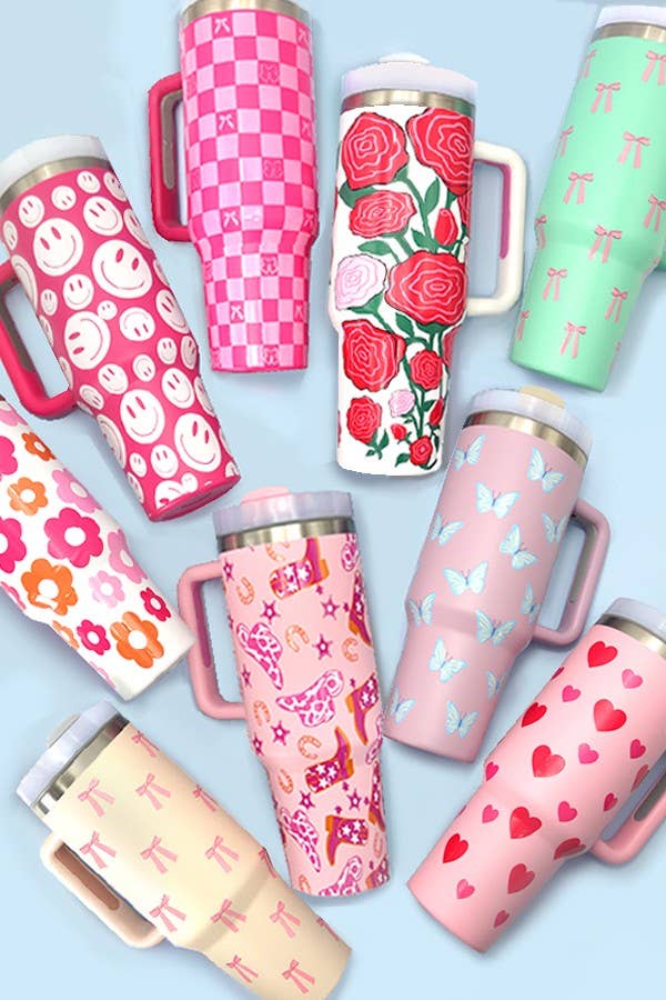 Coquette Pink Stainless Steel Tumblers