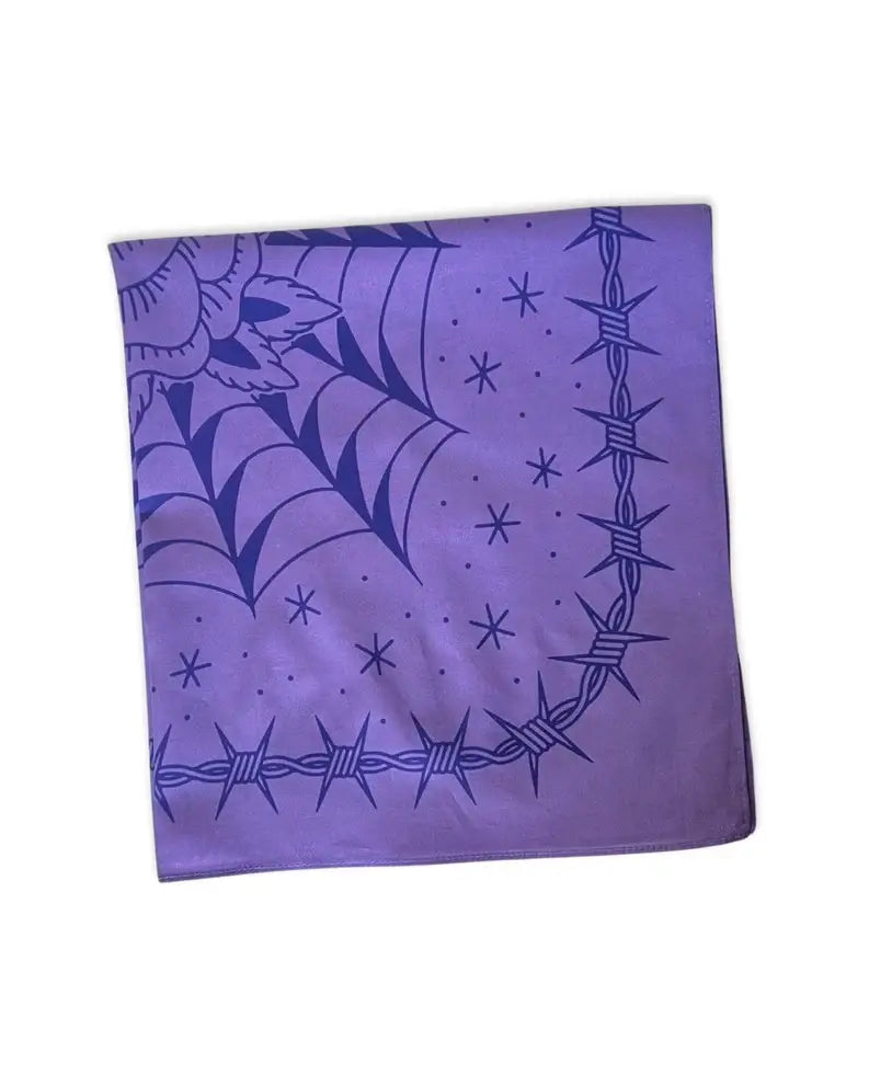 Purple Rose Tattoo Bandana