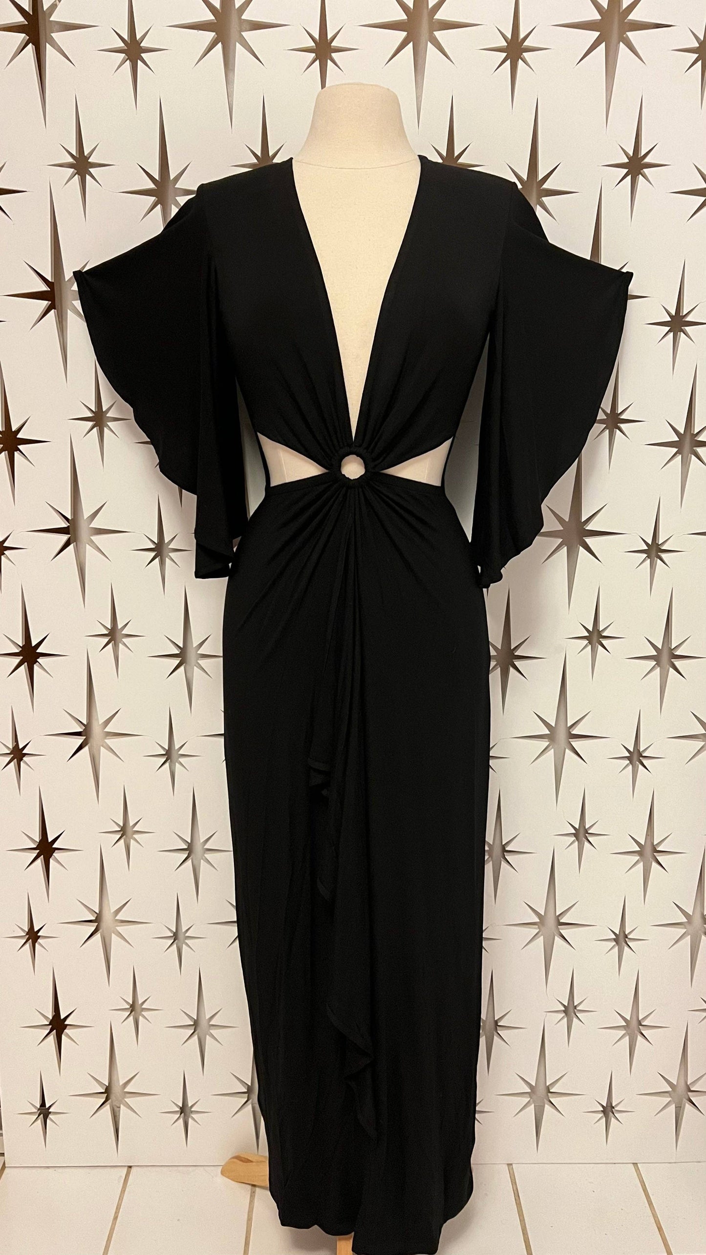 Coco Bongo Plunge Neck Maxi Dress
