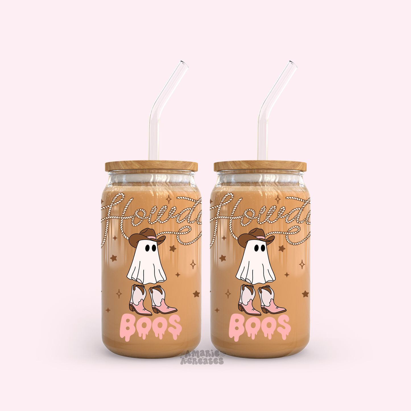 Howdy Boos Glass Tumbler Cup