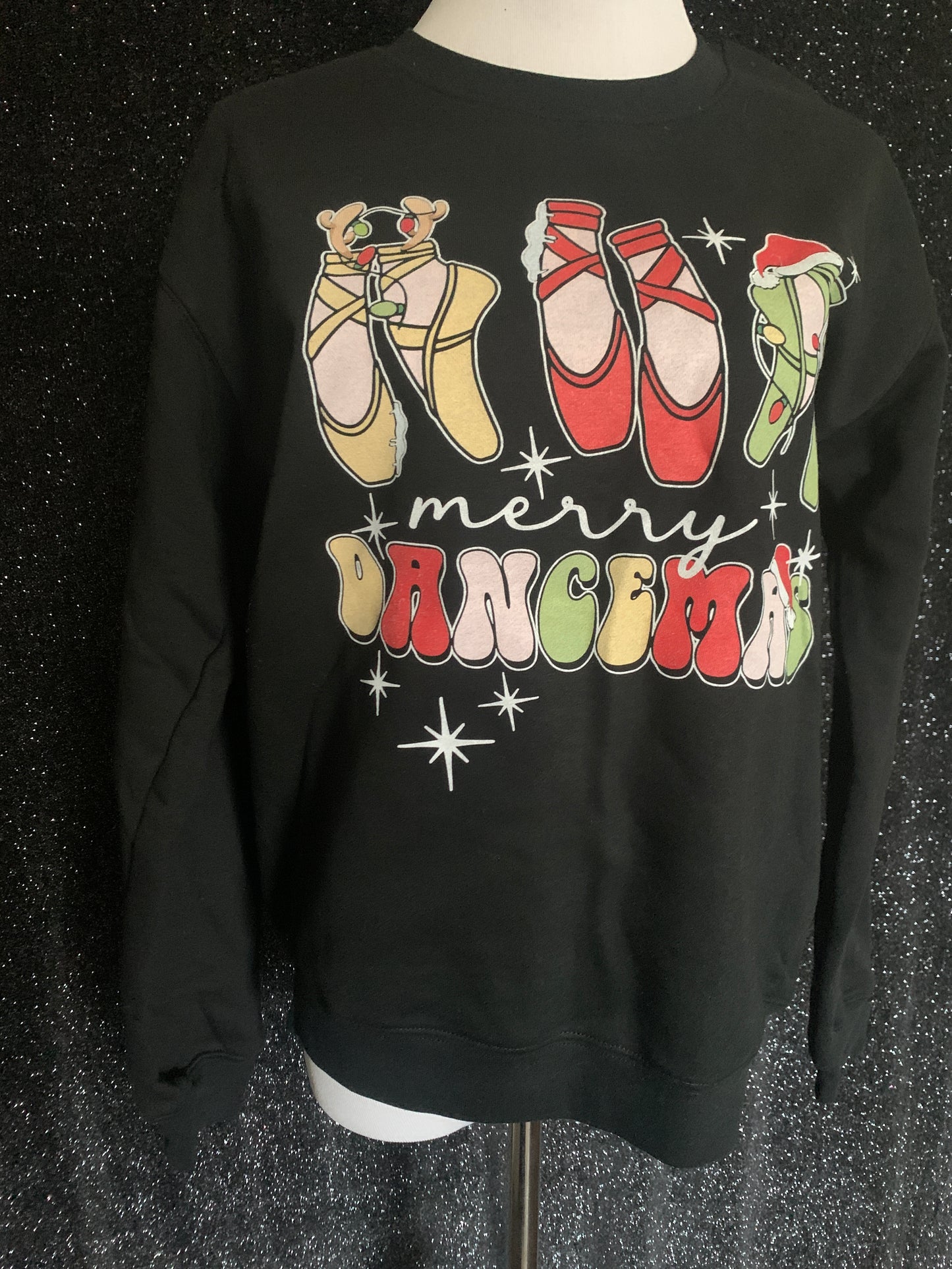 Merry Dancemas Ballerina Dance Teacher Sweatshirt