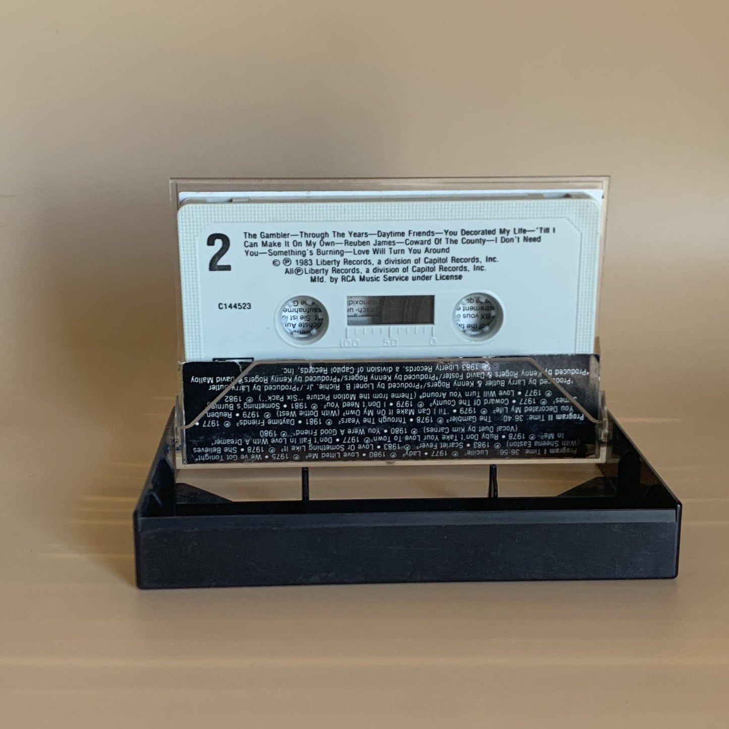 Kenny Rogers Twenty Greatest Hits 1983 Liberty Records Cassette Tape