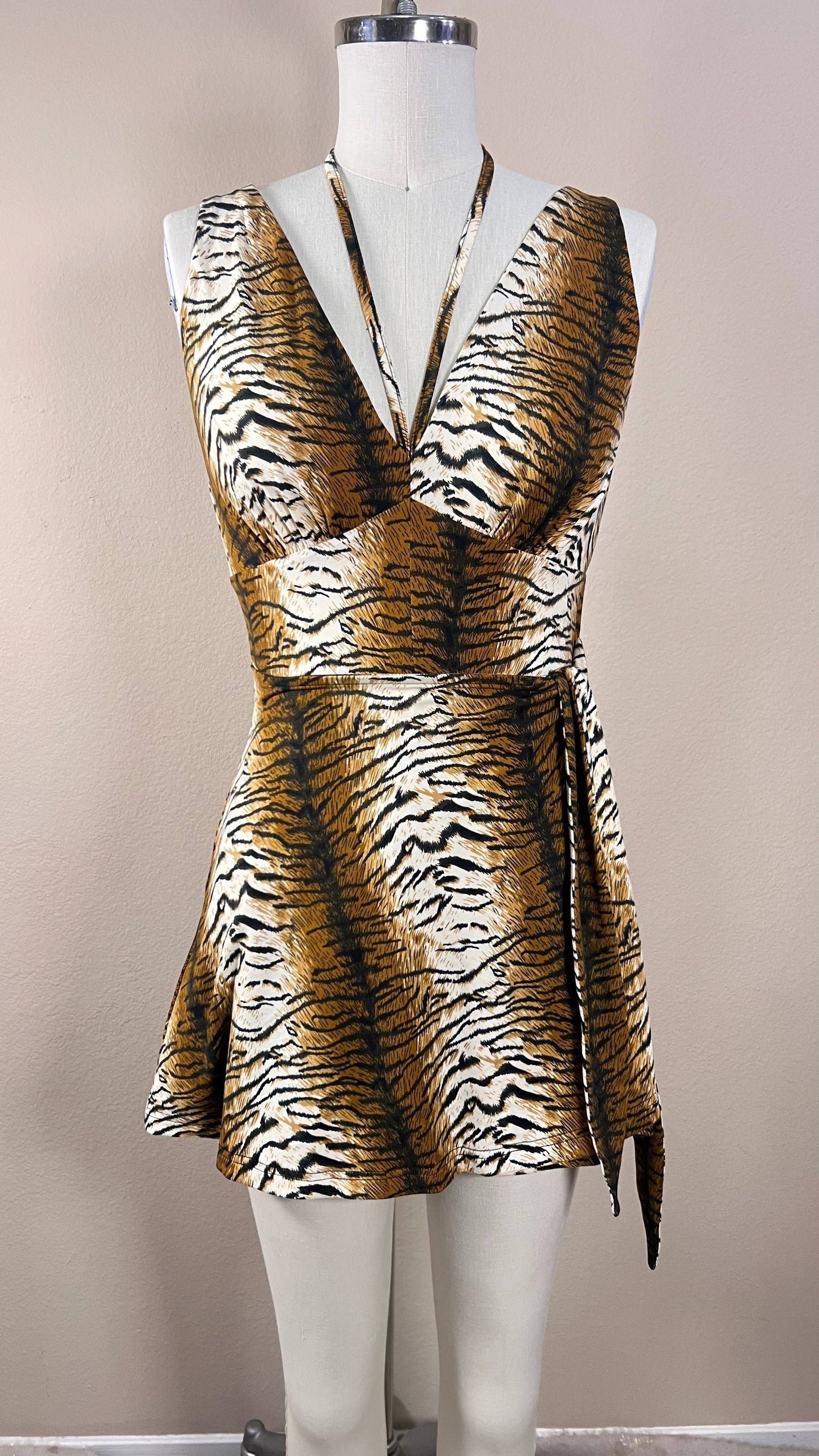 Barbados Baby Romper Skort in Tiger