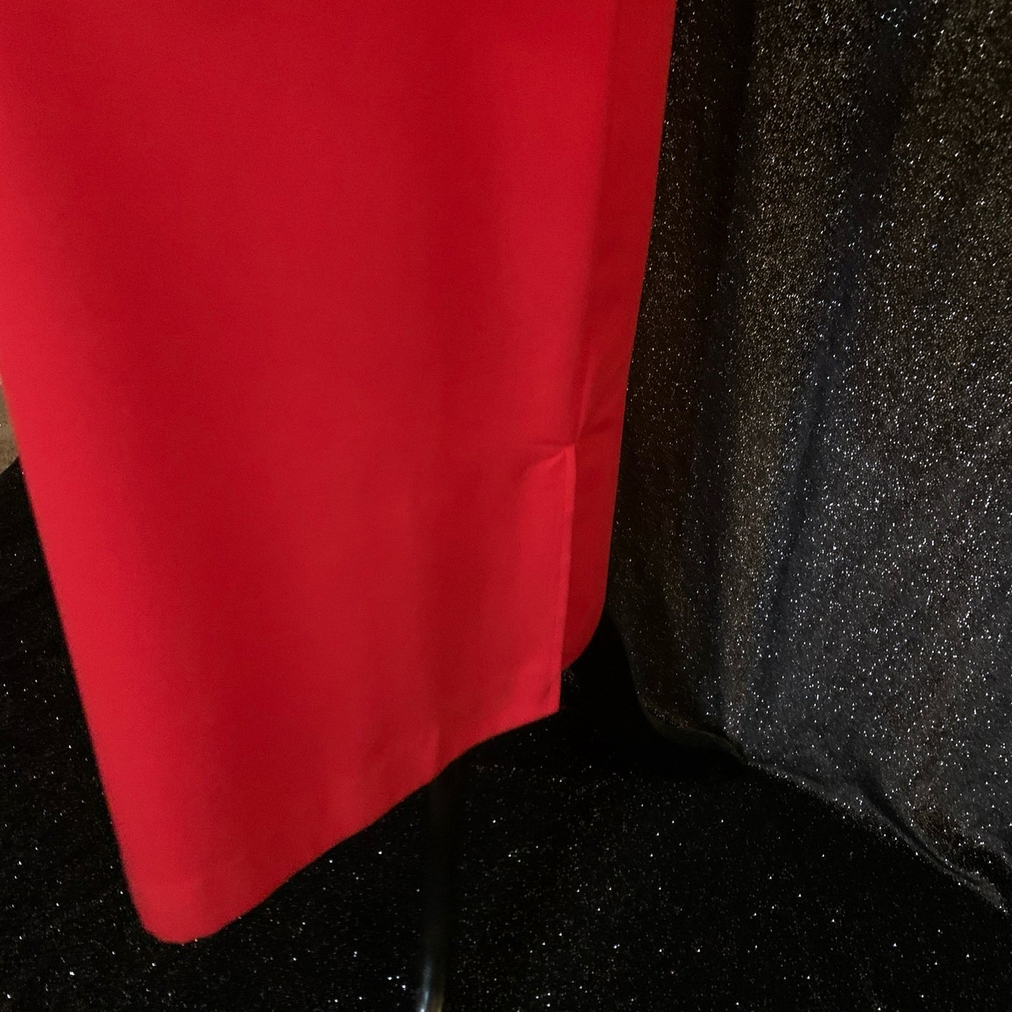 Red Blazer & Dress 2-Piece Set Beaded Collar