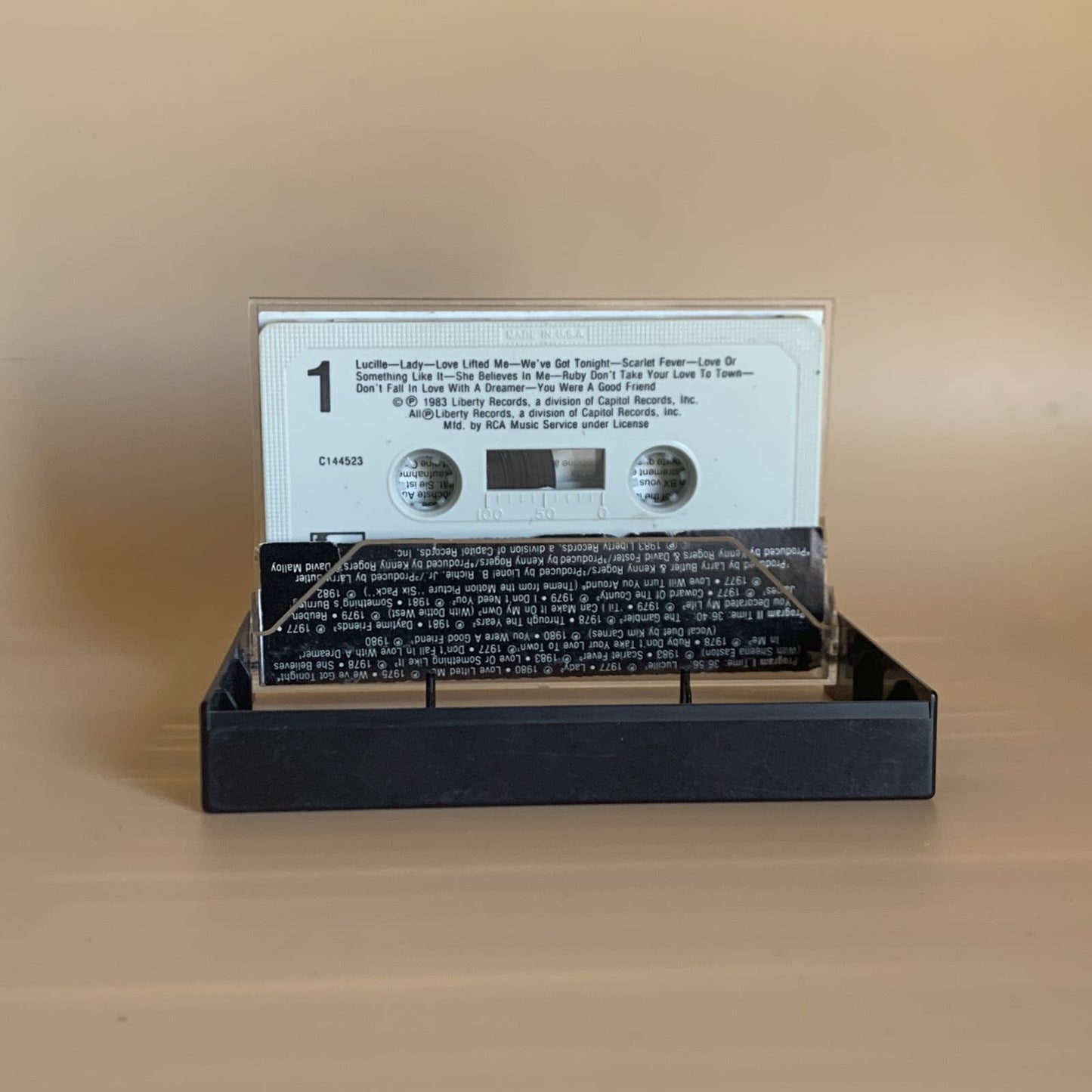 Kenny Rogers Twenty Greatest Hits 1983 Liberty Records Cassette Tape