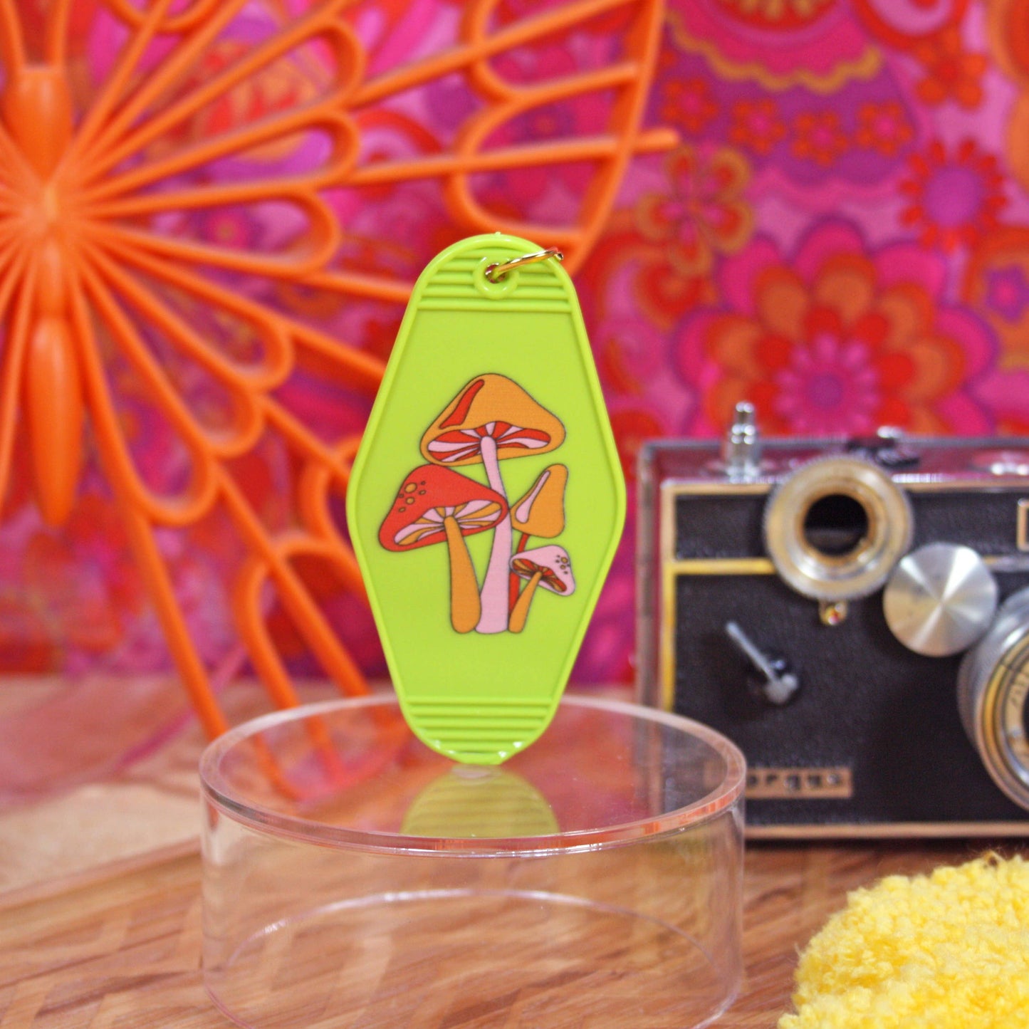 Mushroom Motel Keychain