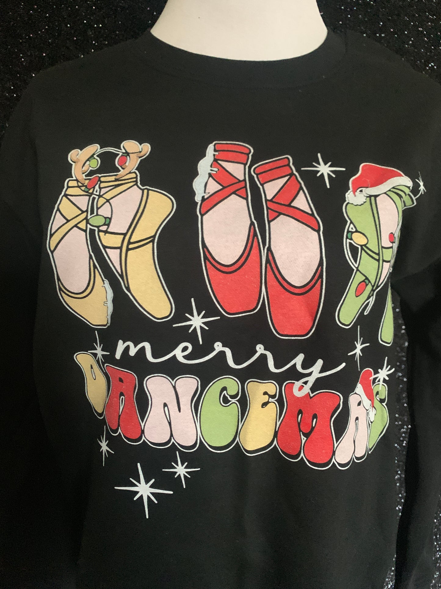 Merry Dancemas Ballerina Dance Teacher Sweatshirt