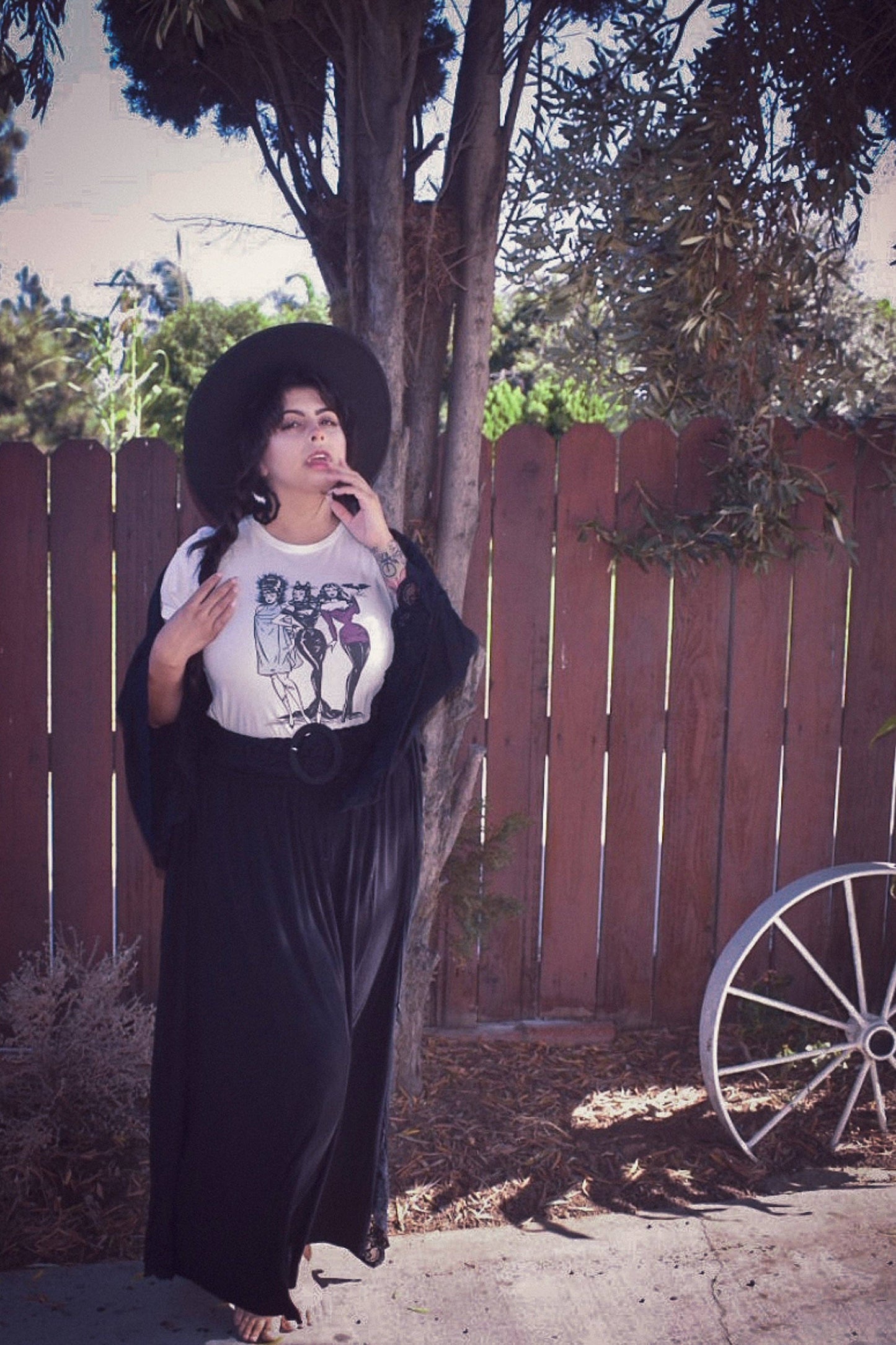 The Ladies Who Lunch Fitted Tee in Ivory