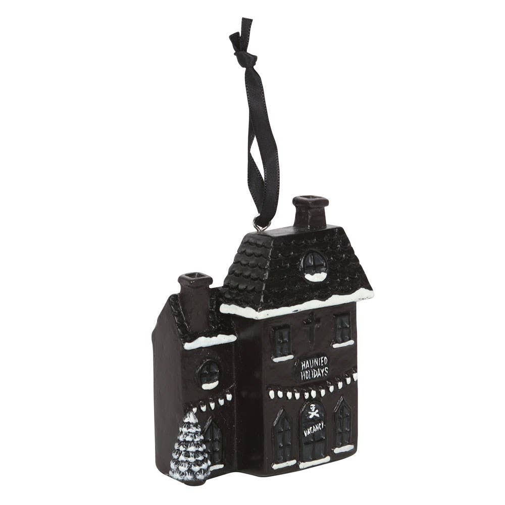 Haunted Holiday House Gothic Christmas Ornament