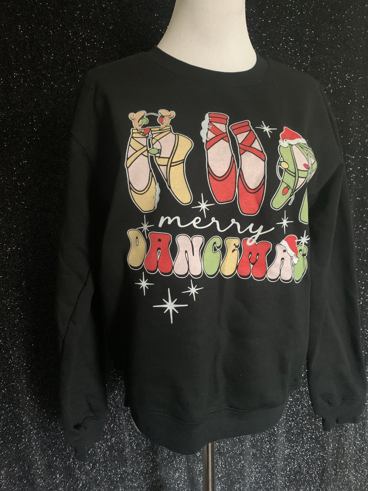 Merry Dancemas Ballerina Dance Teacher Sweatshirt
