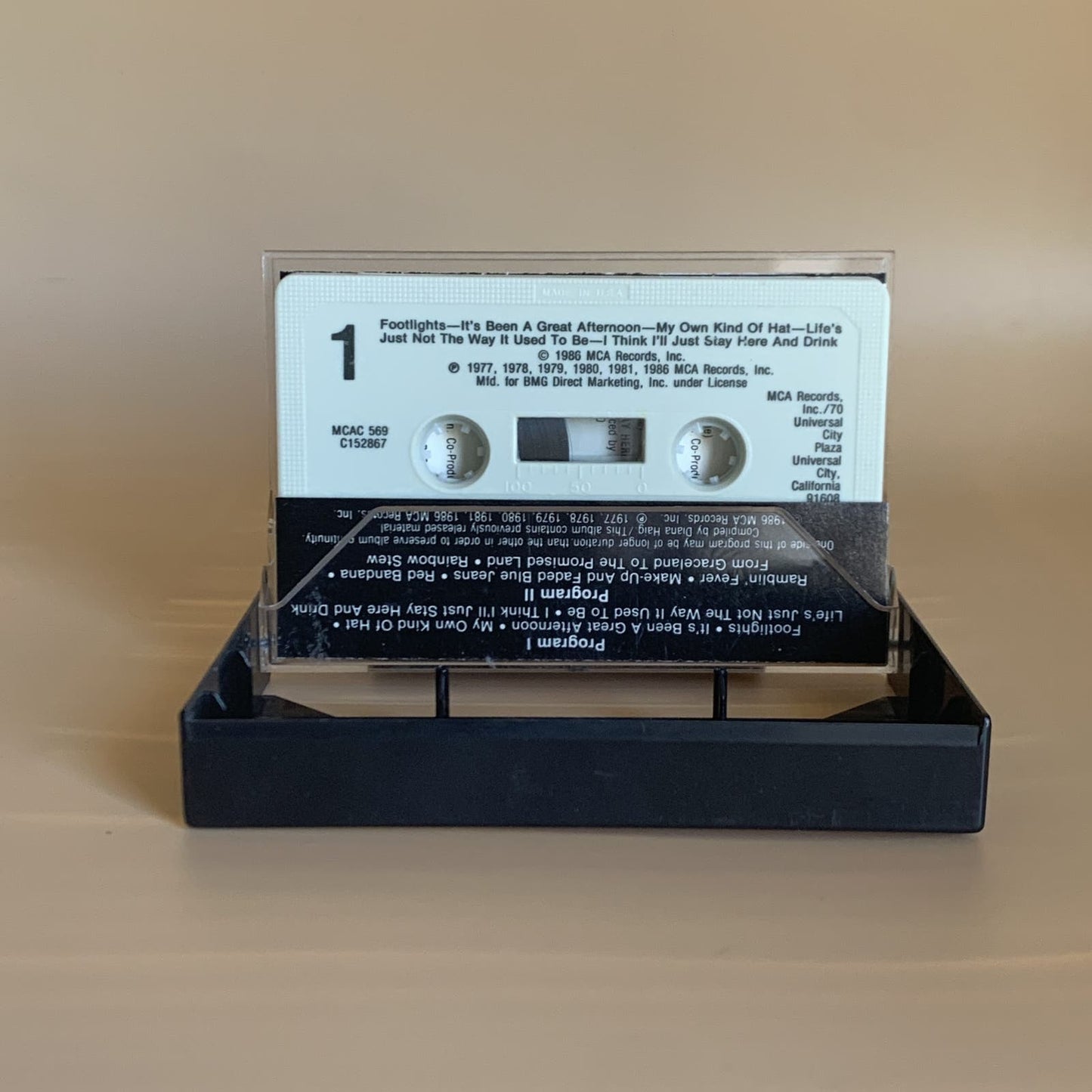 Merle Haggard Songwriter 1986 Cassette Tape
