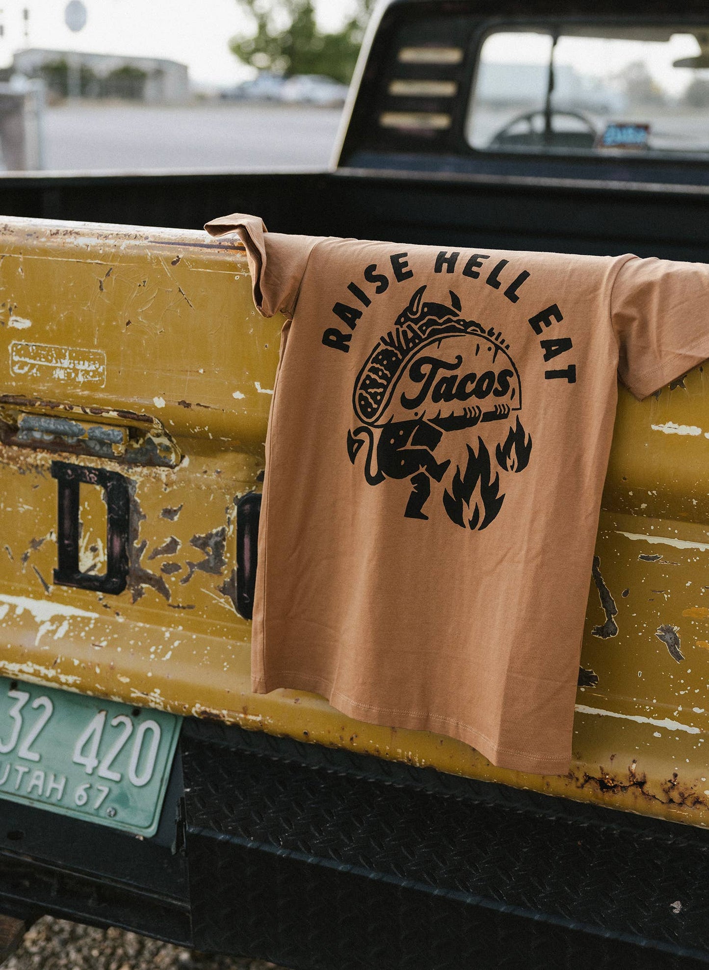 Raise Hell Eat Tacos Unisex Tee