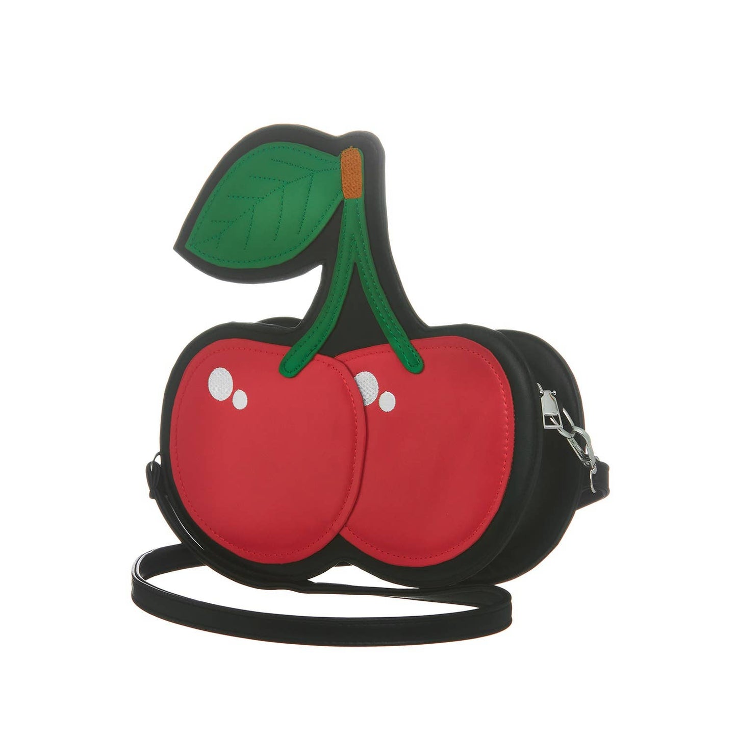 Leather Cherry Crossbody Purse