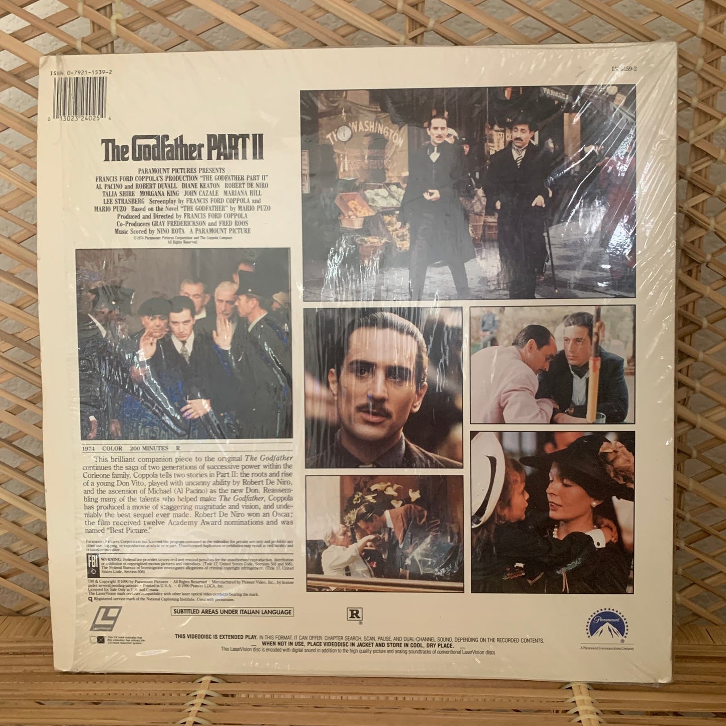 The Godfather Part II 1990 Laser Disc Movie