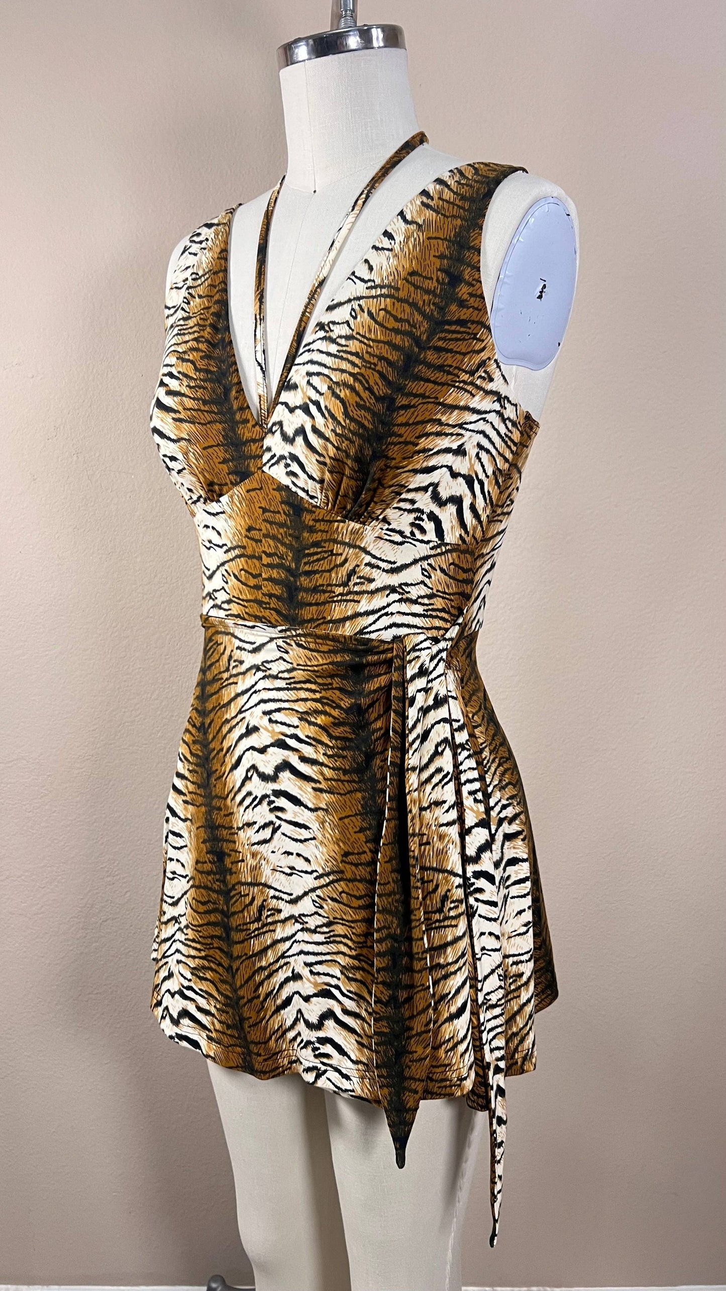 Barbados Baby Romper Skort in Tiger