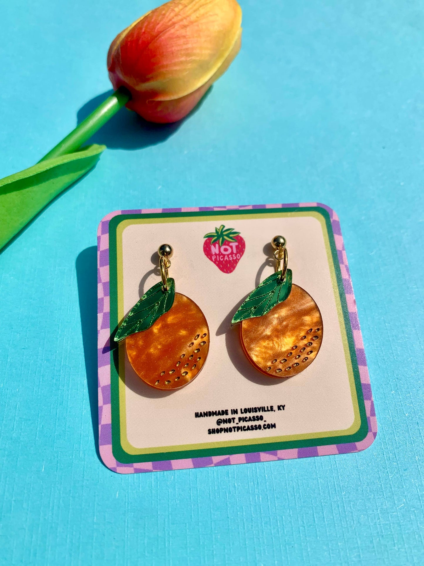 Mini Oranges Earrings