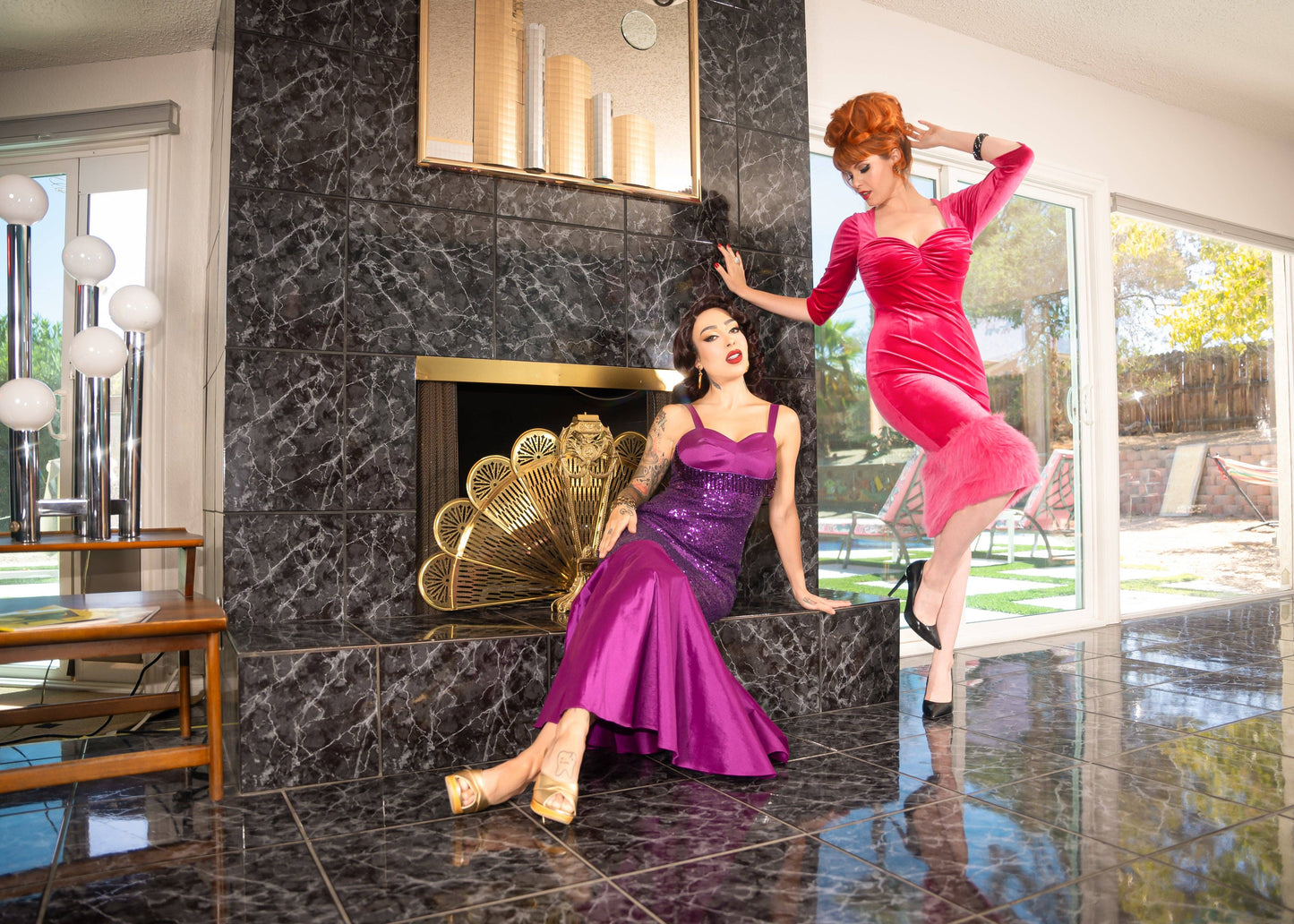 Silver Screen Siren Purple Gown