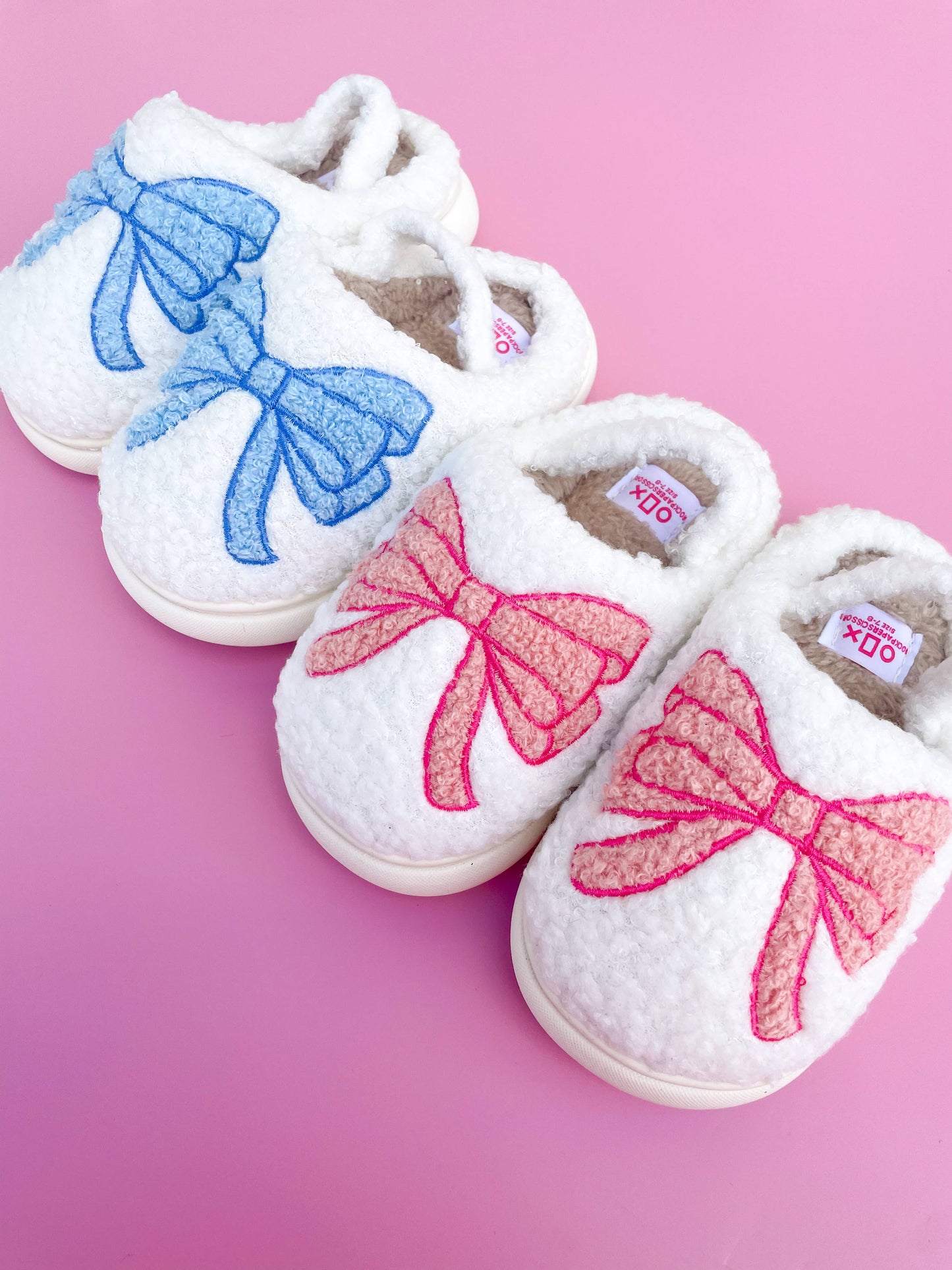 Coquette Bow Slippers Toddler/Kids