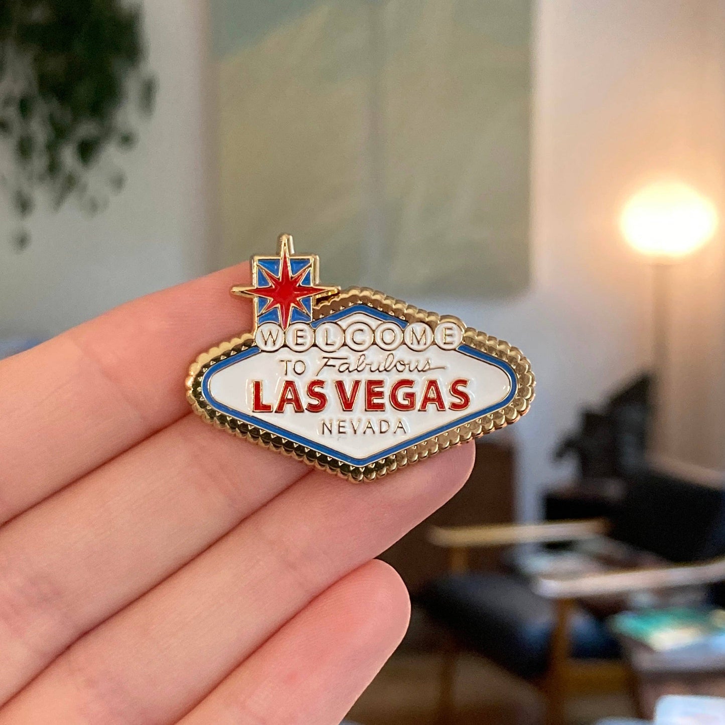 Welcome To Las Vegas Sign Enamel Pin