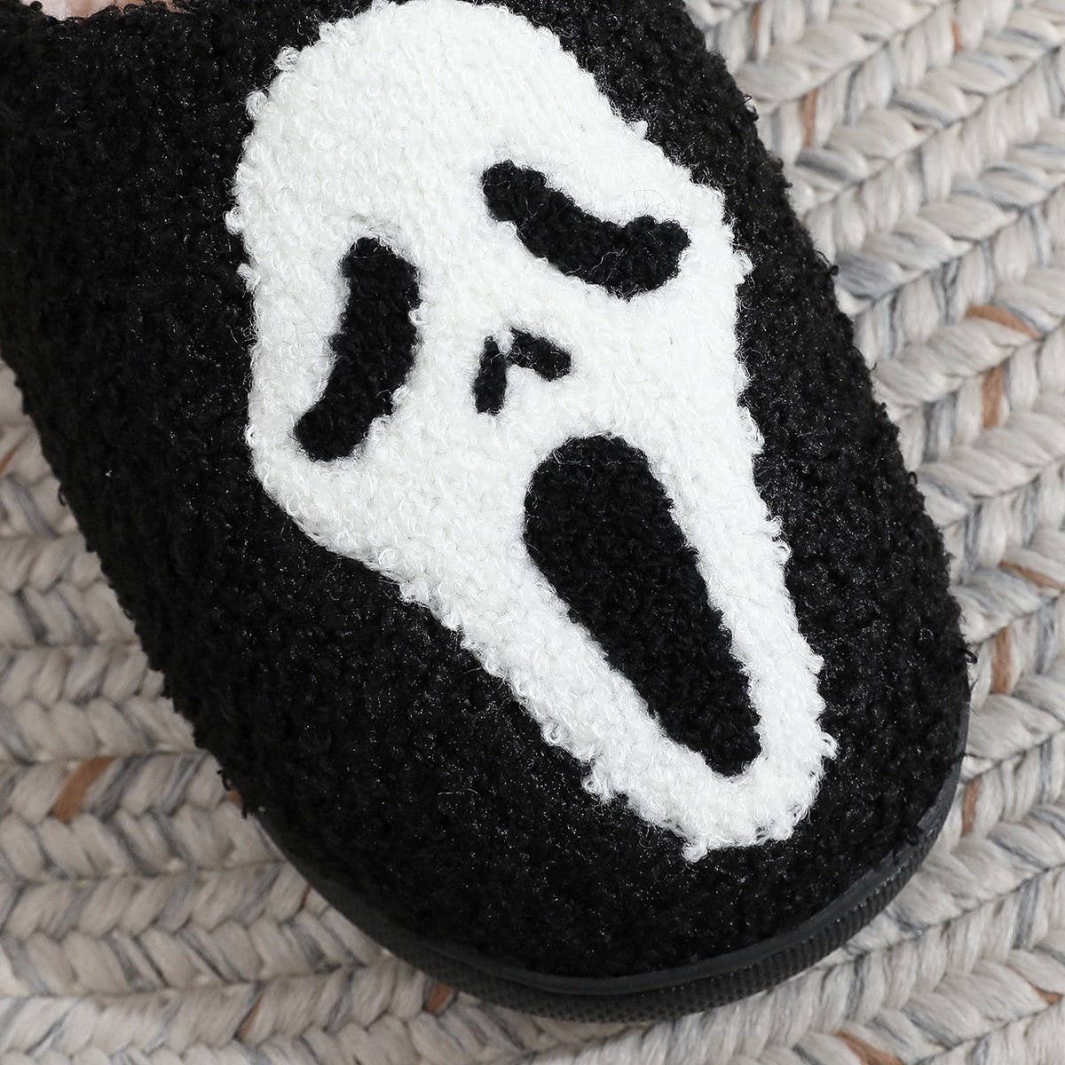 Ghost Face Halloween Cotton Slippers