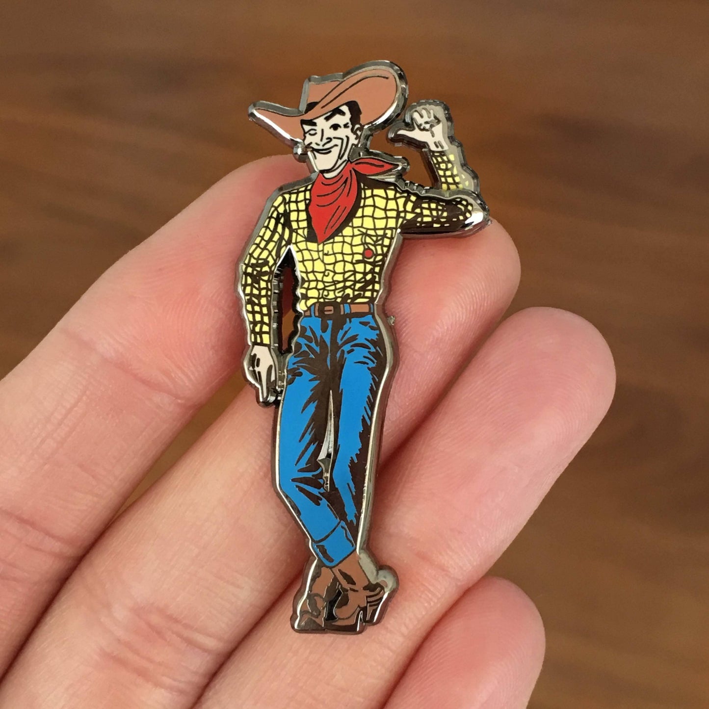 Vegas Vic Enamel Pin