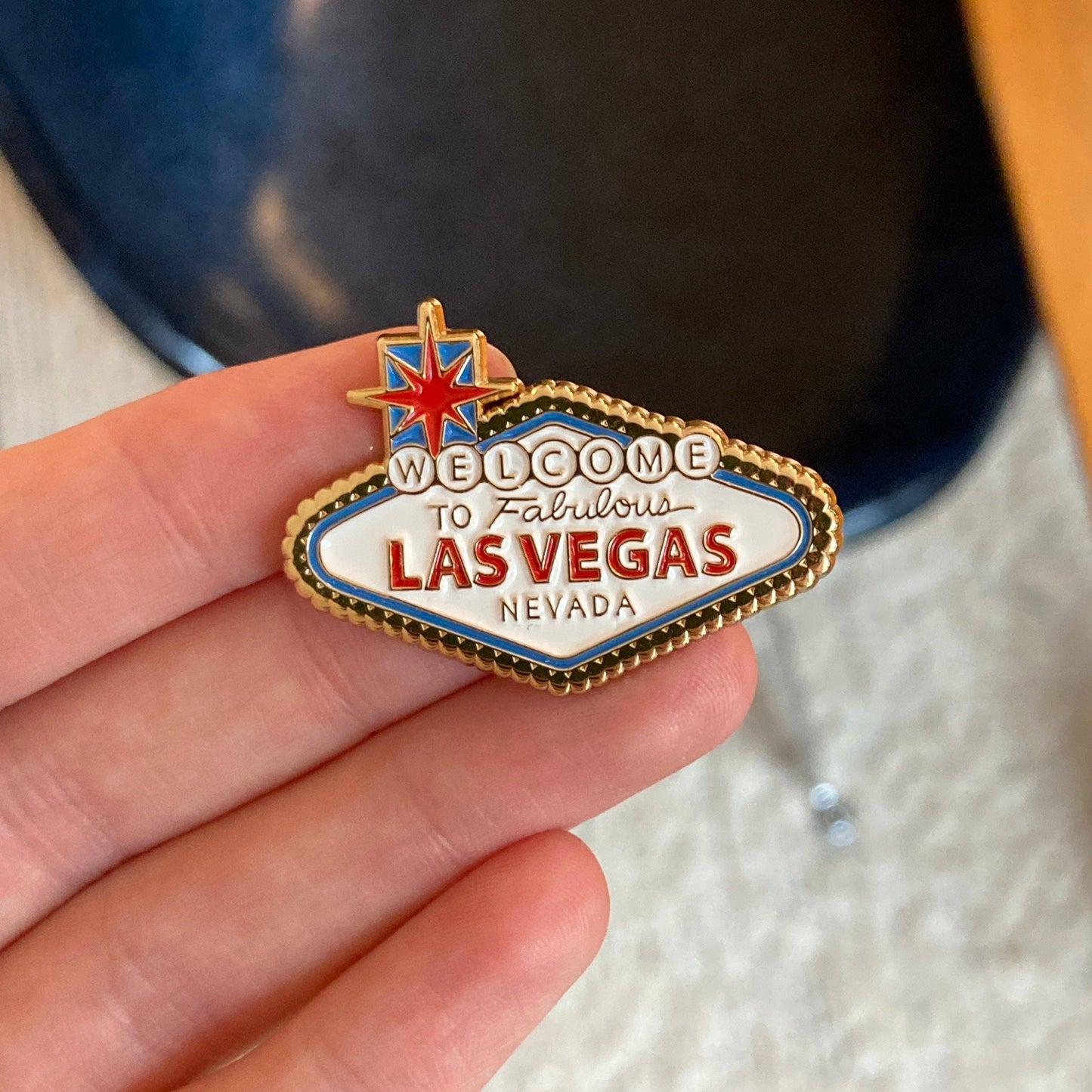 Welcome To Las Vegas Sign Enamel Pin