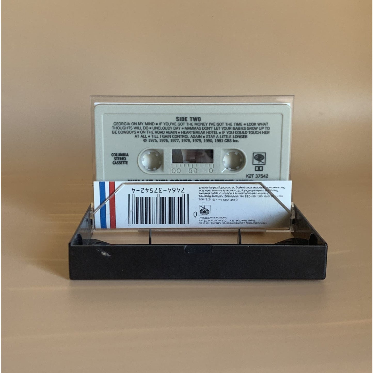 Willie Nelson's Greatest Hits 1981 Cassette Tape