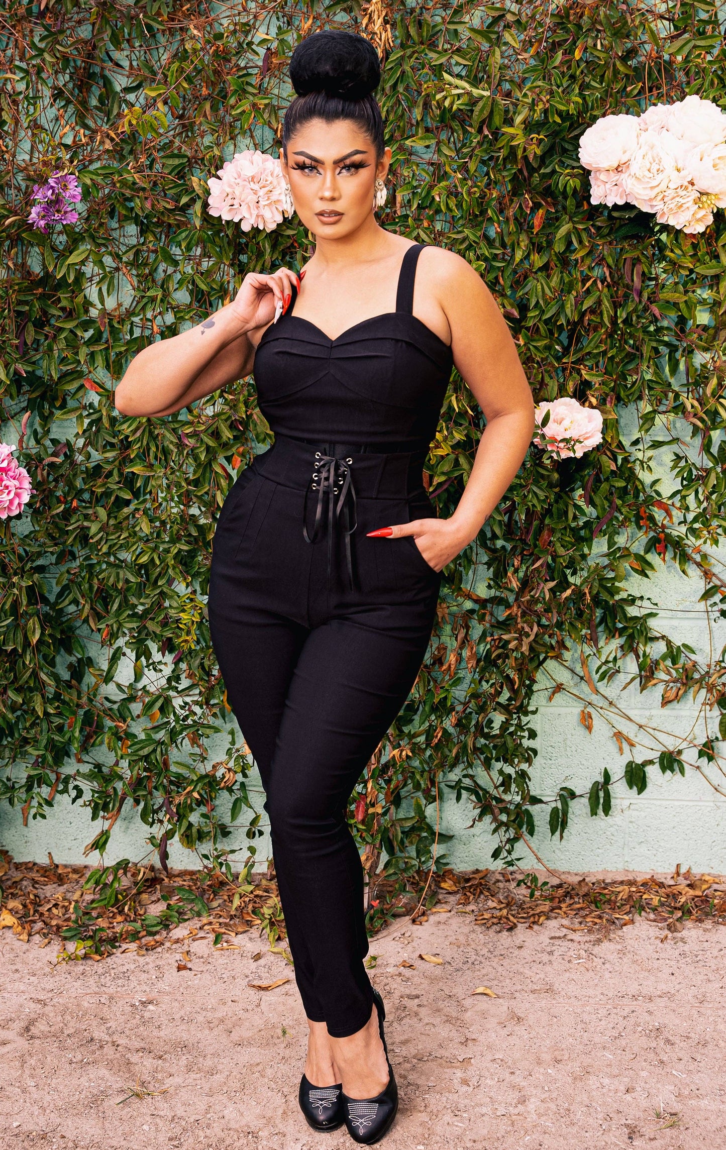 Palermo Bustier Top in Roses