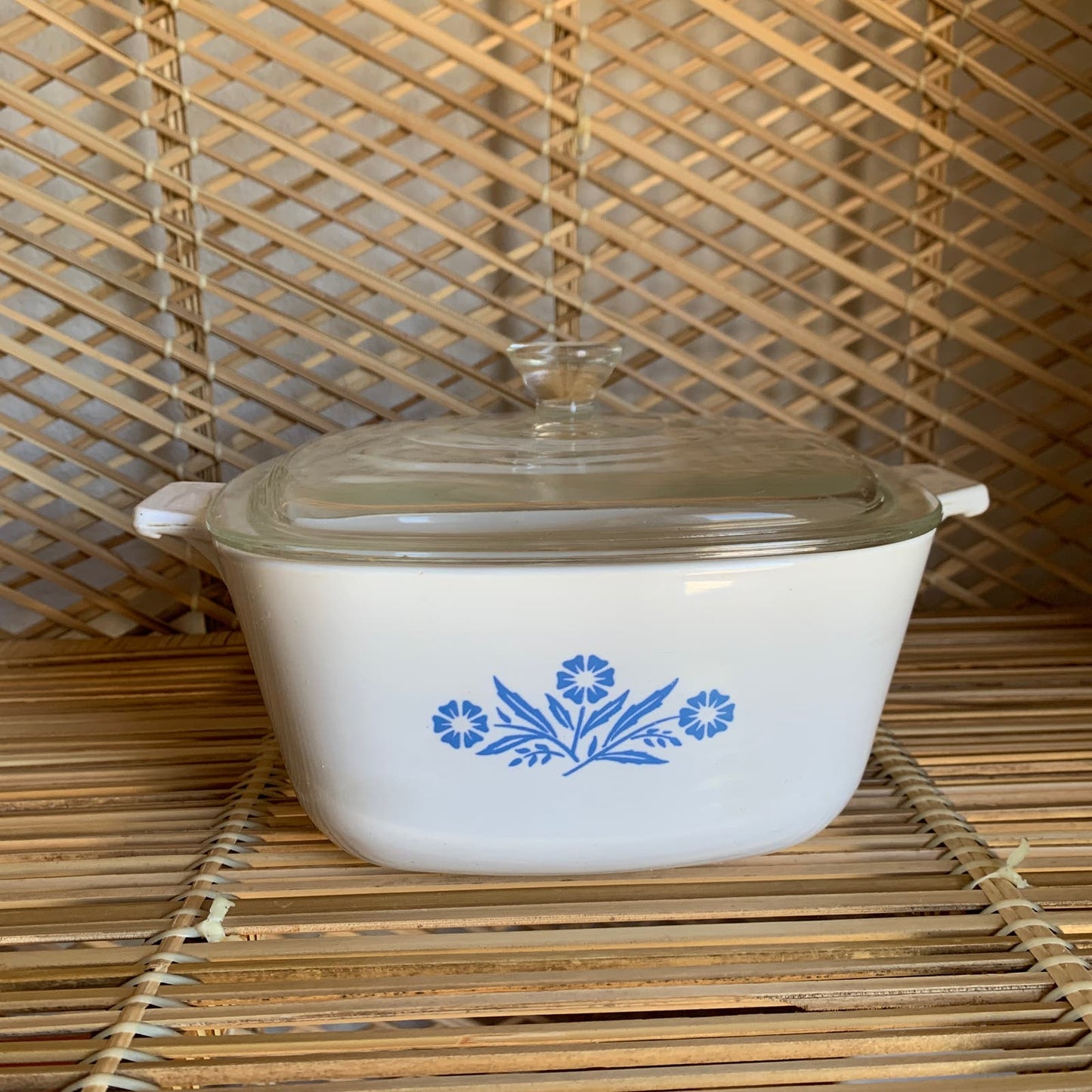 Corning Ware Blue Cornflower Casserole Dish - Homeward Bound Goods
