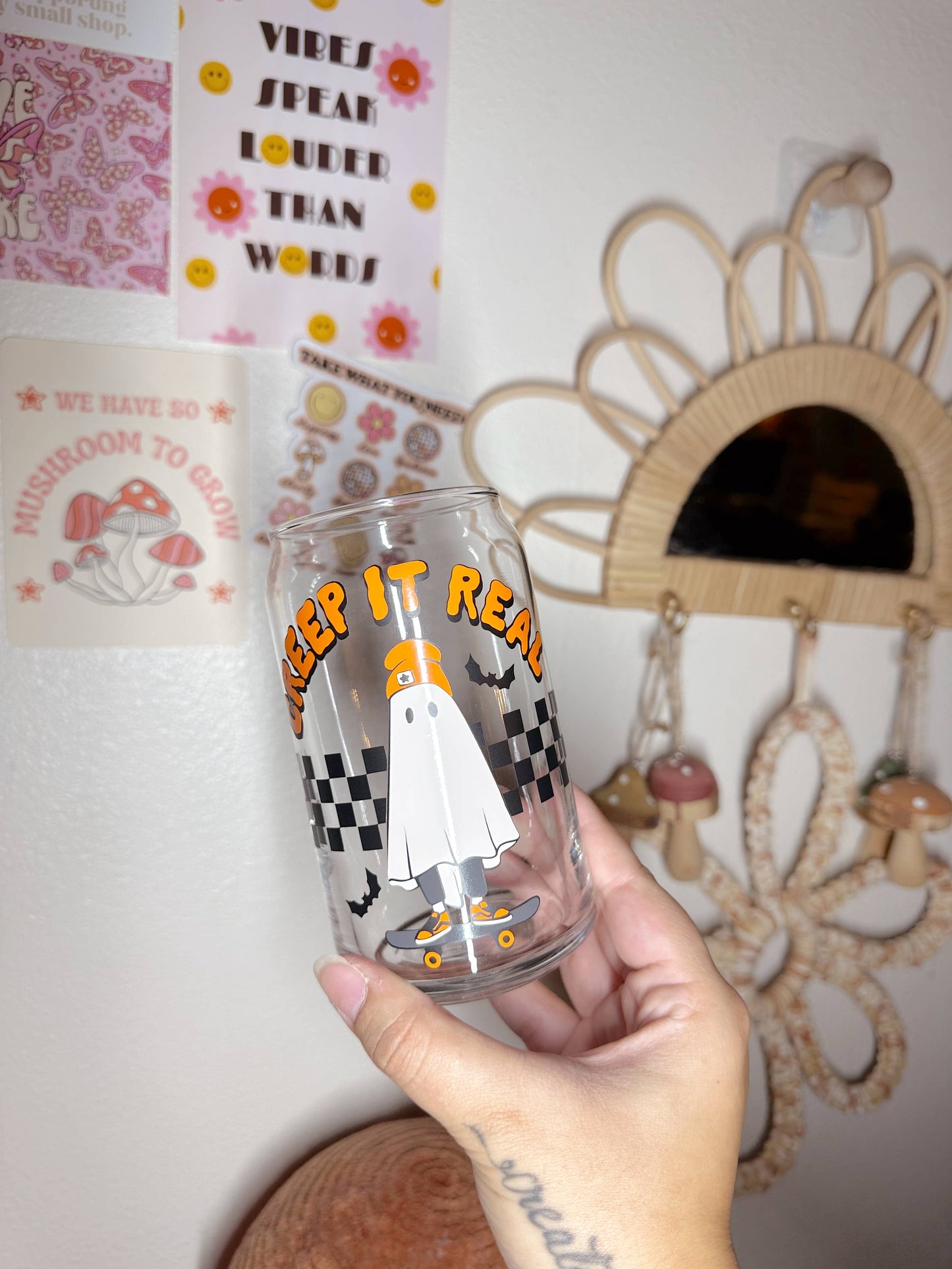Creep It Real Glass Cup - Homeward Bound Goods