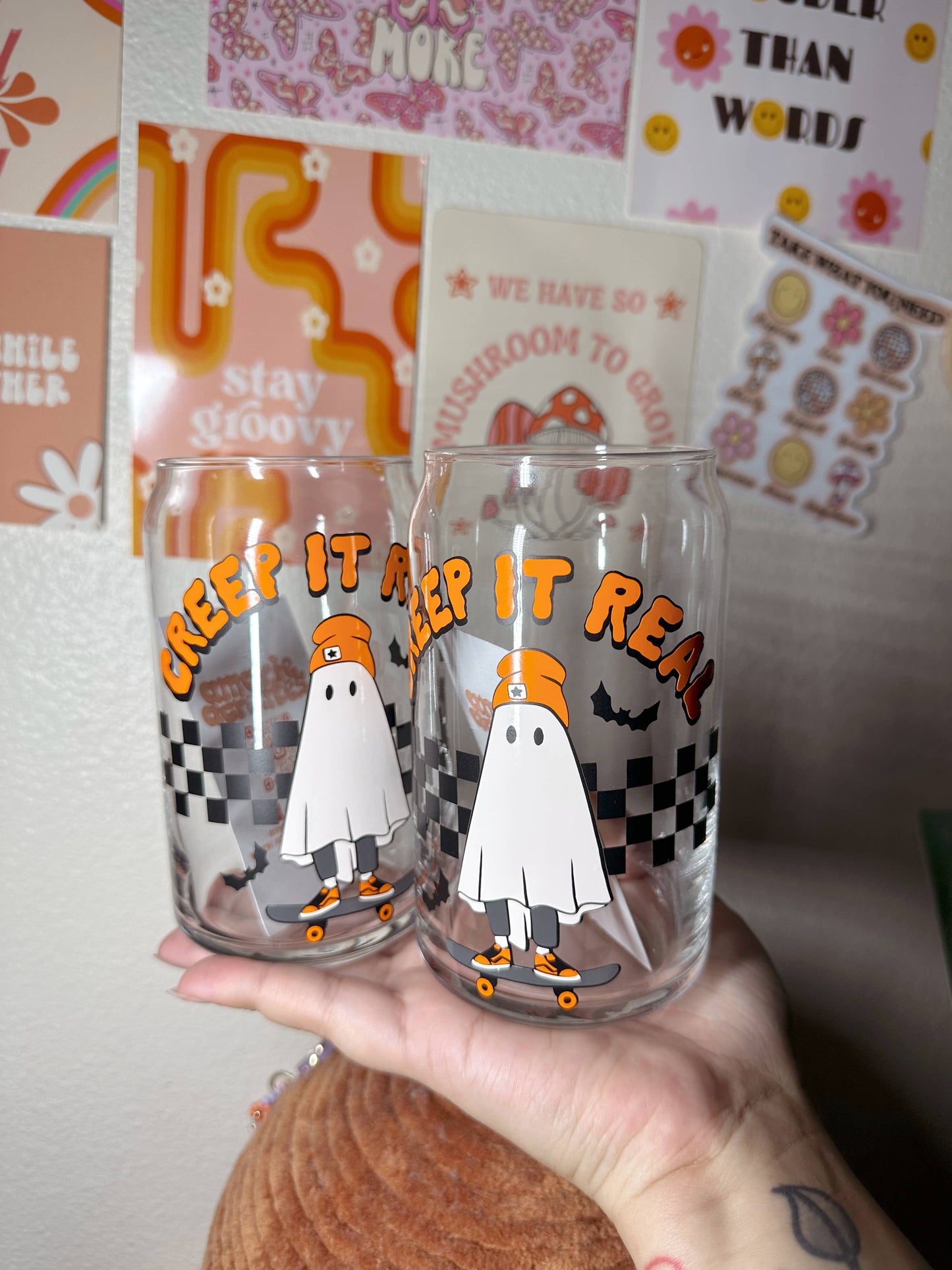 Creep It Real Glass Cup - Homeward Bound Goods