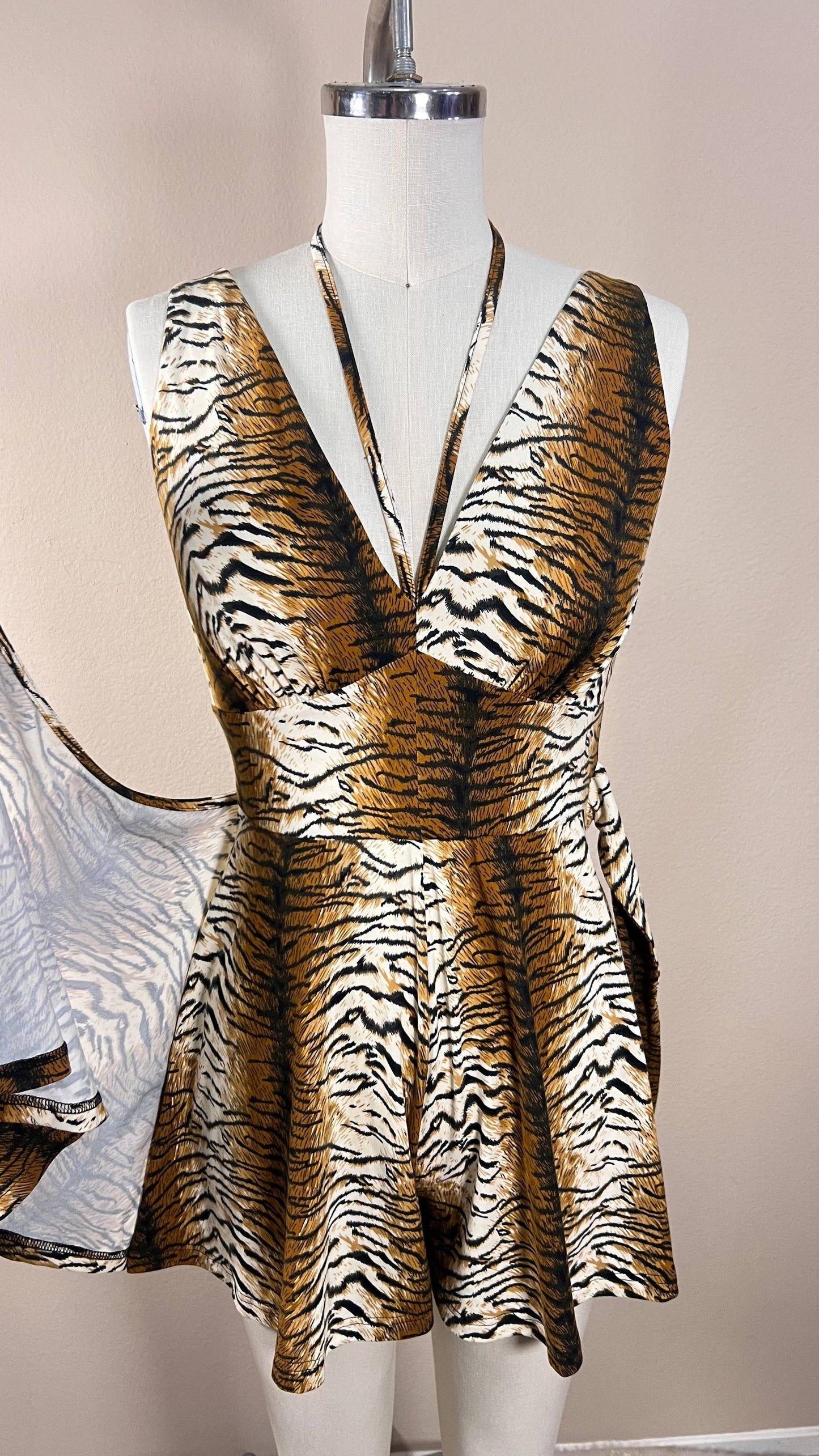 Barbados Baby Romper Skort in Tiger