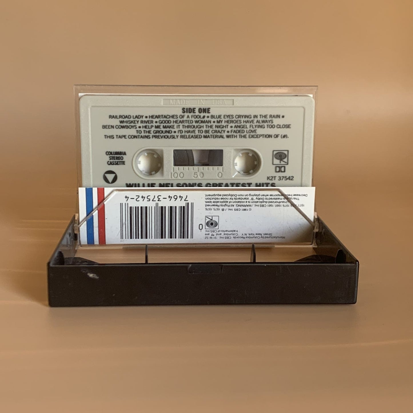 Willie Nelson's Greatest Hits 1981 Cassette Tape