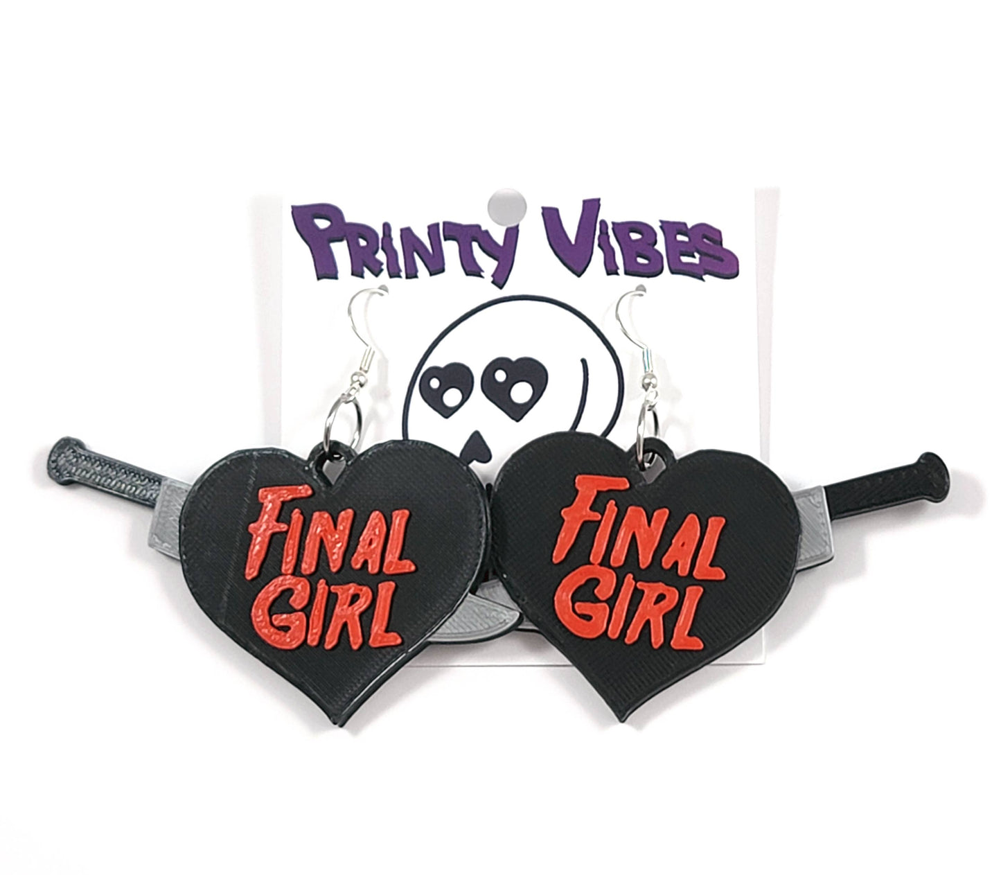 Final Girl Horror Movie Statement Earrings
