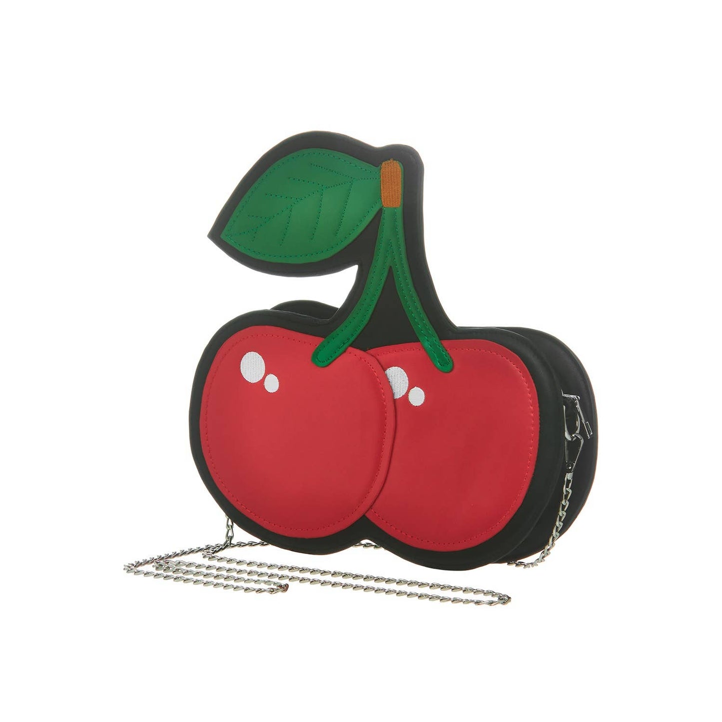Leather Cherry Crossbody Purse