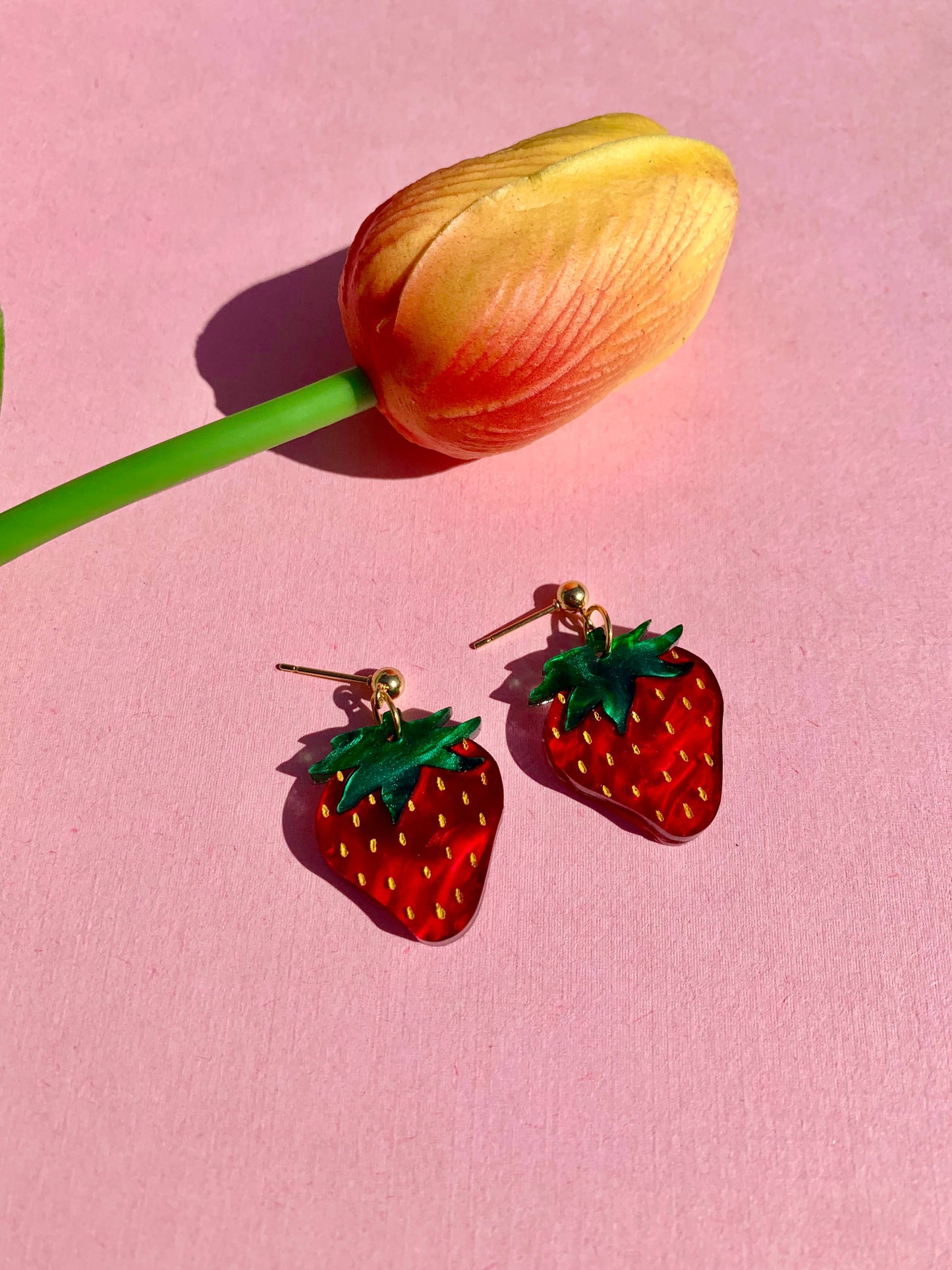 Mini Strawberries Earrings