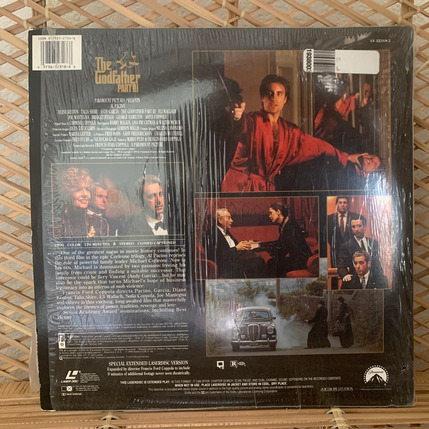 The Godfather Part III 1991 Laser Disc Movie