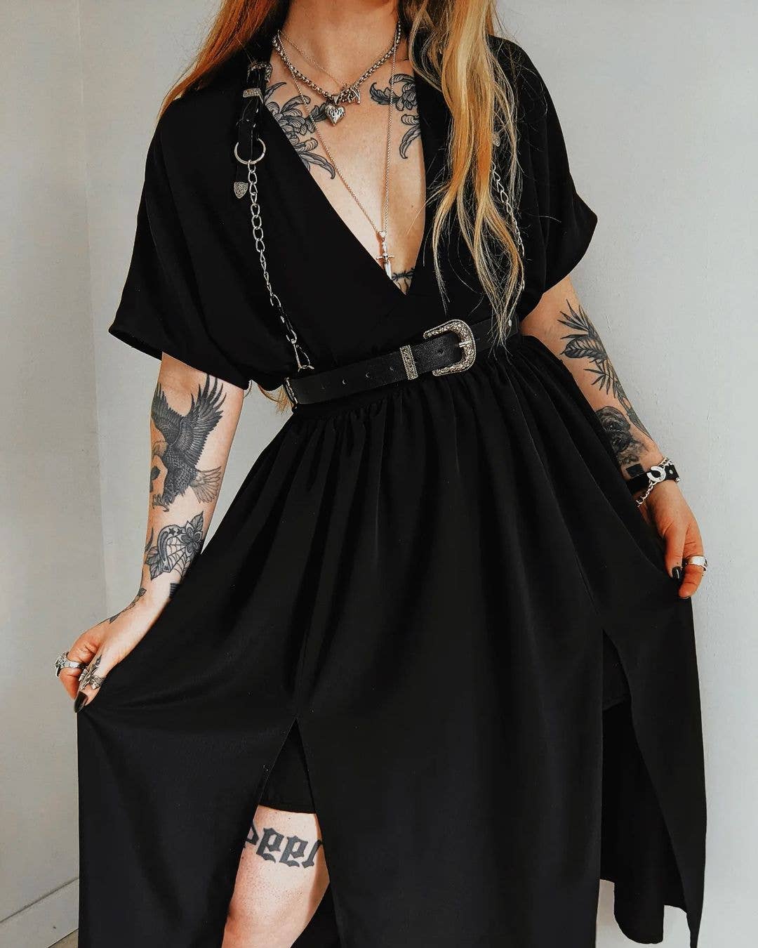 The Sharpshooter Western Goth Chain Black Harness
