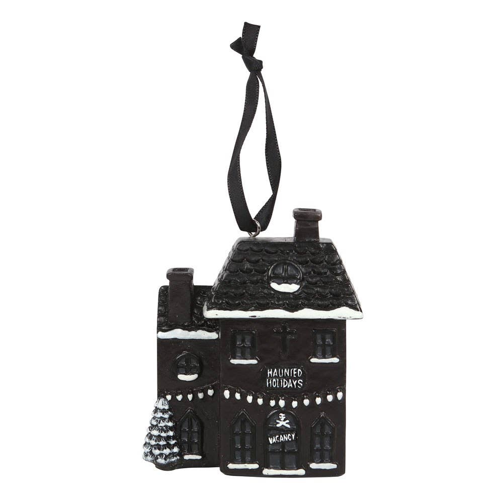 Haunted Holiday House Gothic Christmas Ornament