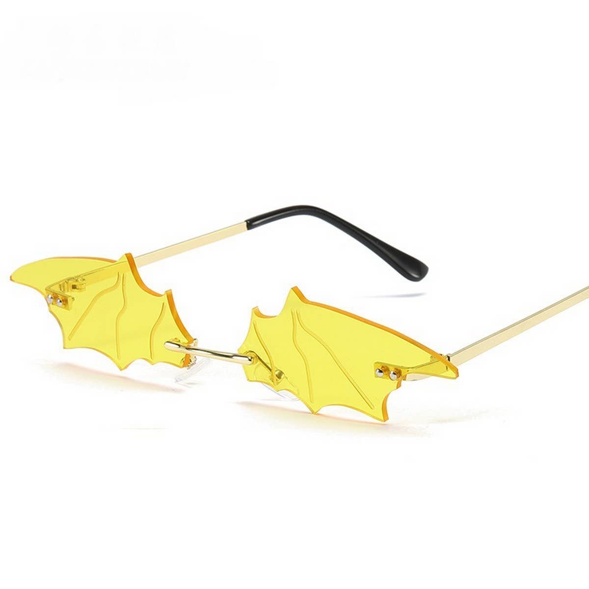 Spooky Goth Babe Bat Shape Sunglasses