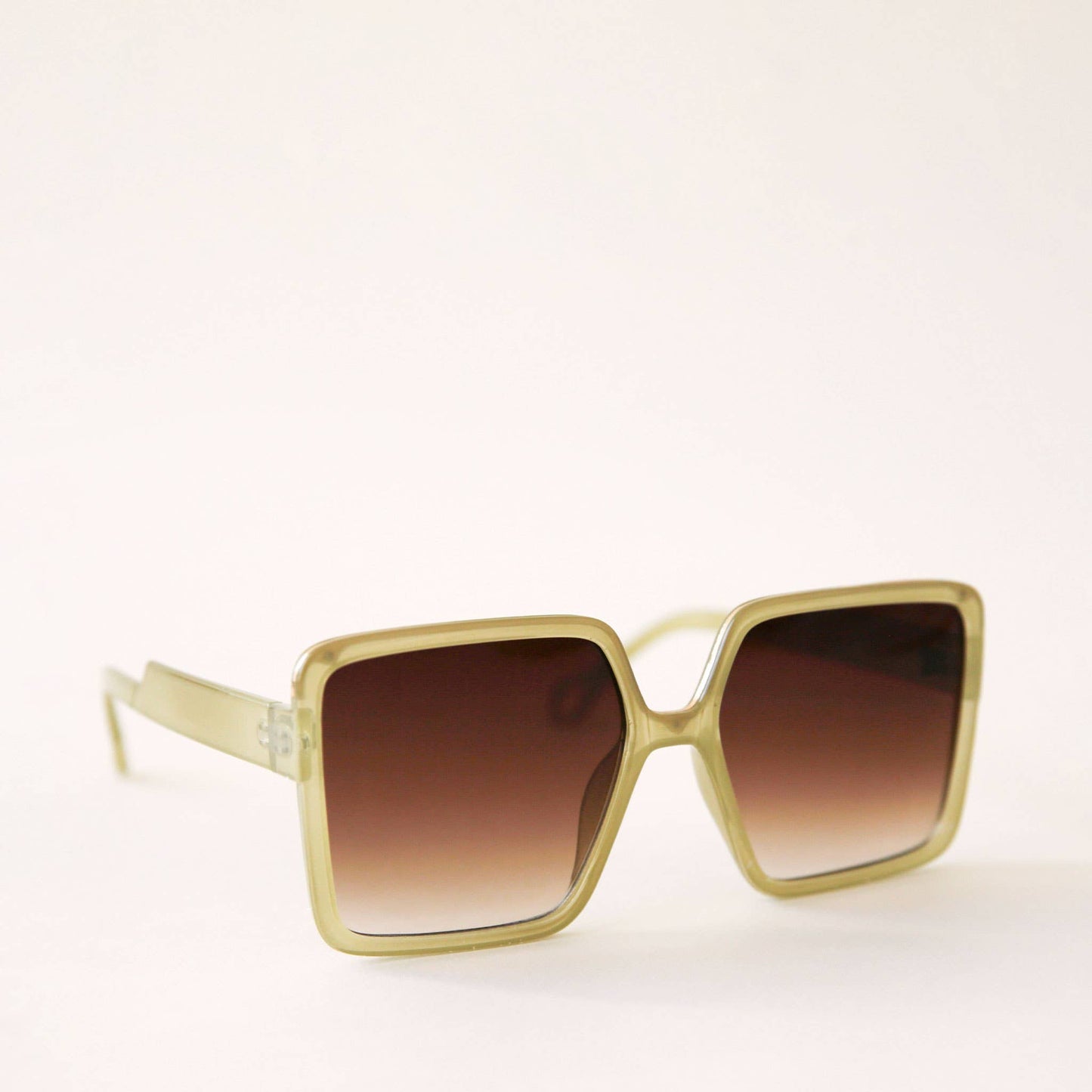 Kelso Olive Green 70s Sunglasses