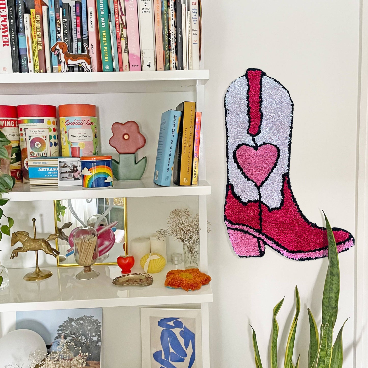 Western Heart Cowboy Boot Rug