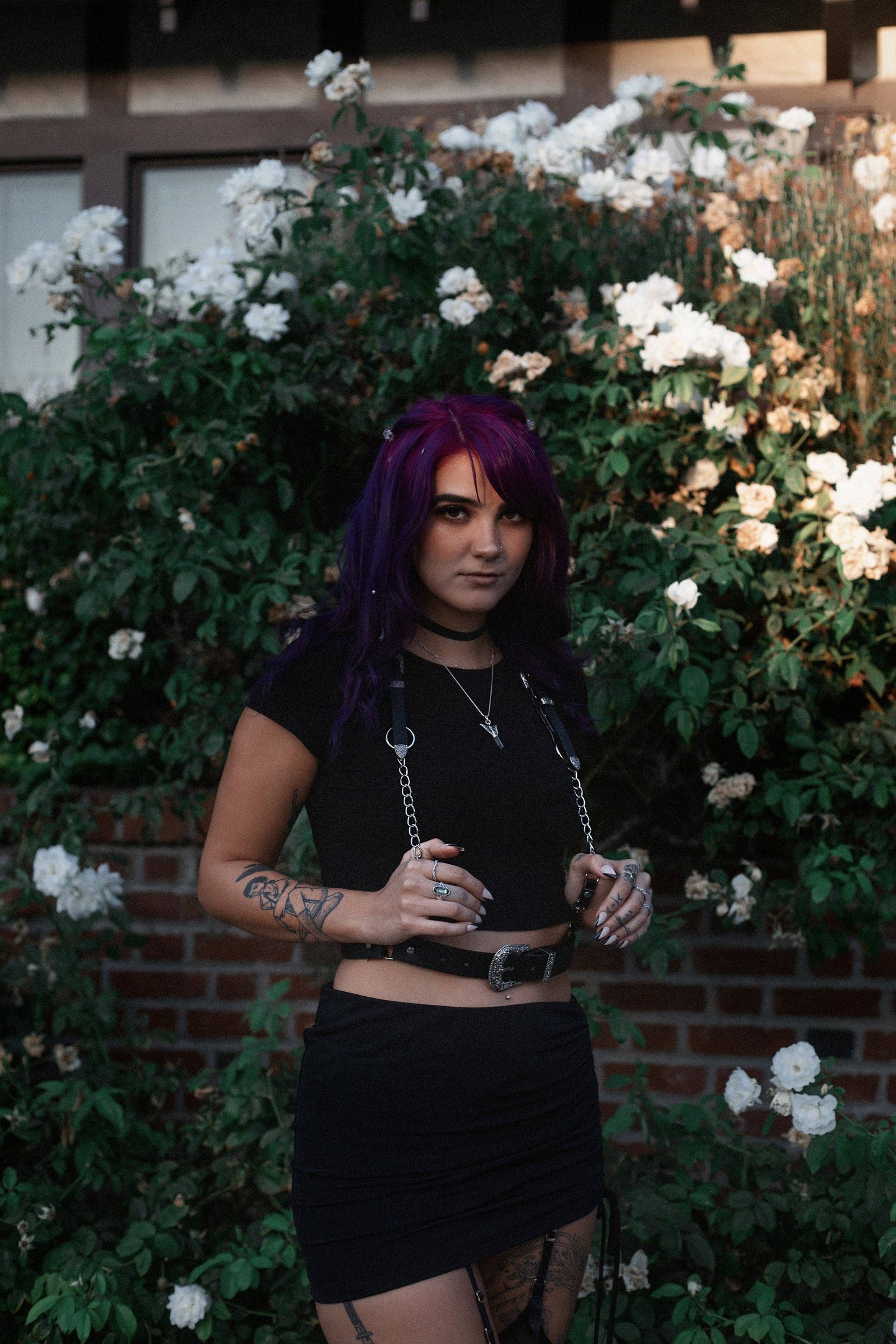 The Sharpshooter Western Goth Chain Black Harness