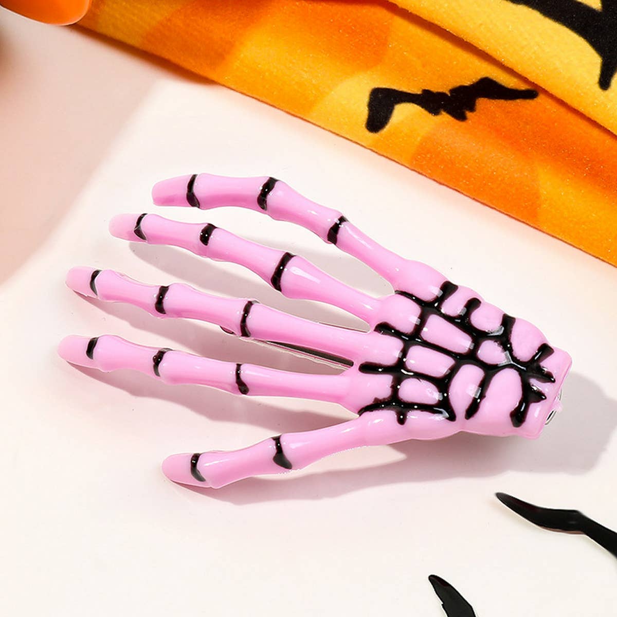 Skeleton Hand Halloween Hair Clip