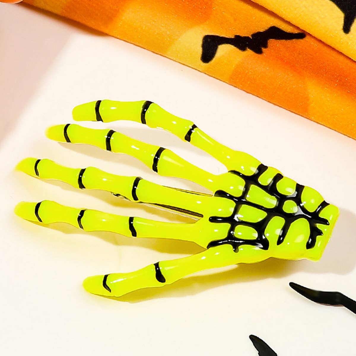 Skeleton Hand Halloween Hair Clip